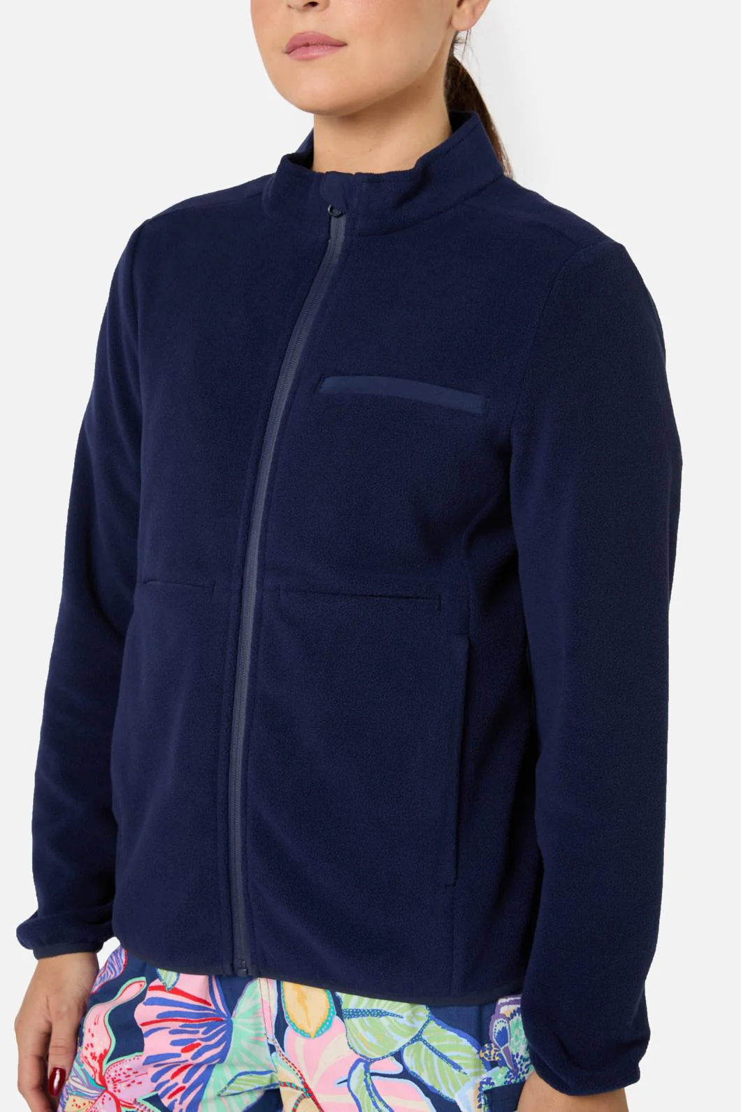 Scrubs Navy Micro Polar Fleece Jacket - Image 6