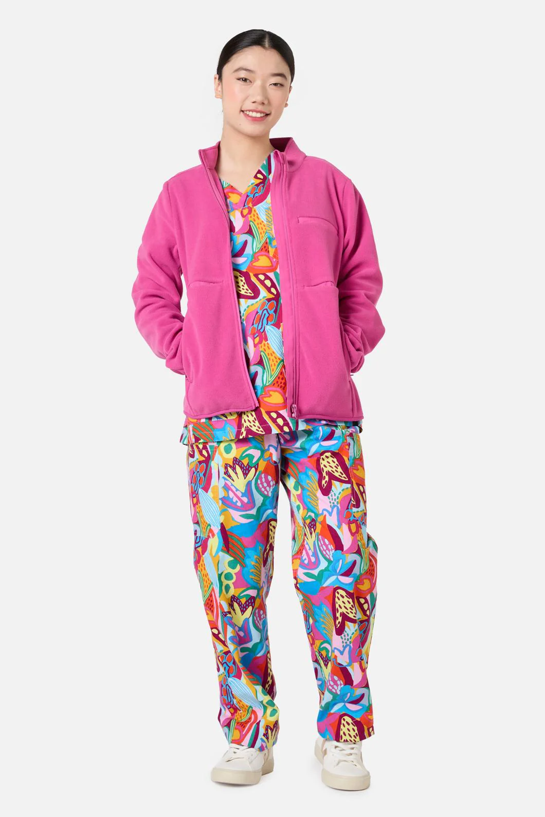 Scrubs Pink Micro Polar Fleece Jacket - Image 2
