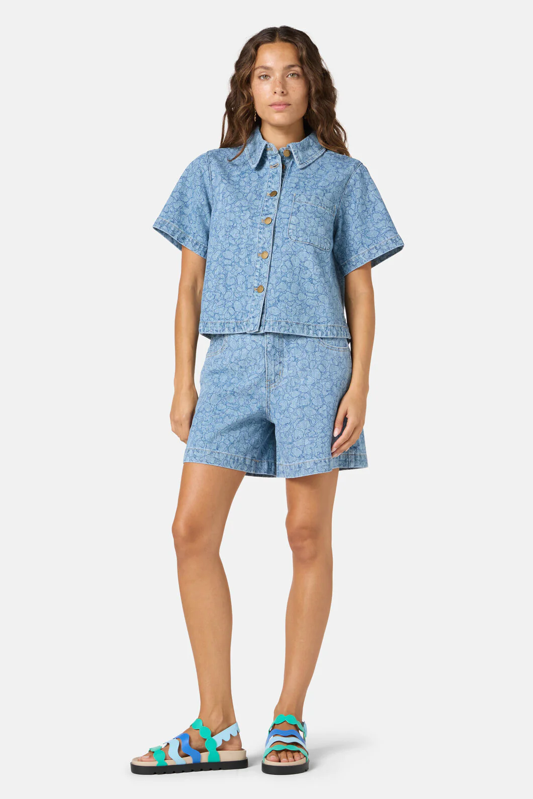Sea Bubbles Denim Short - Image 4
