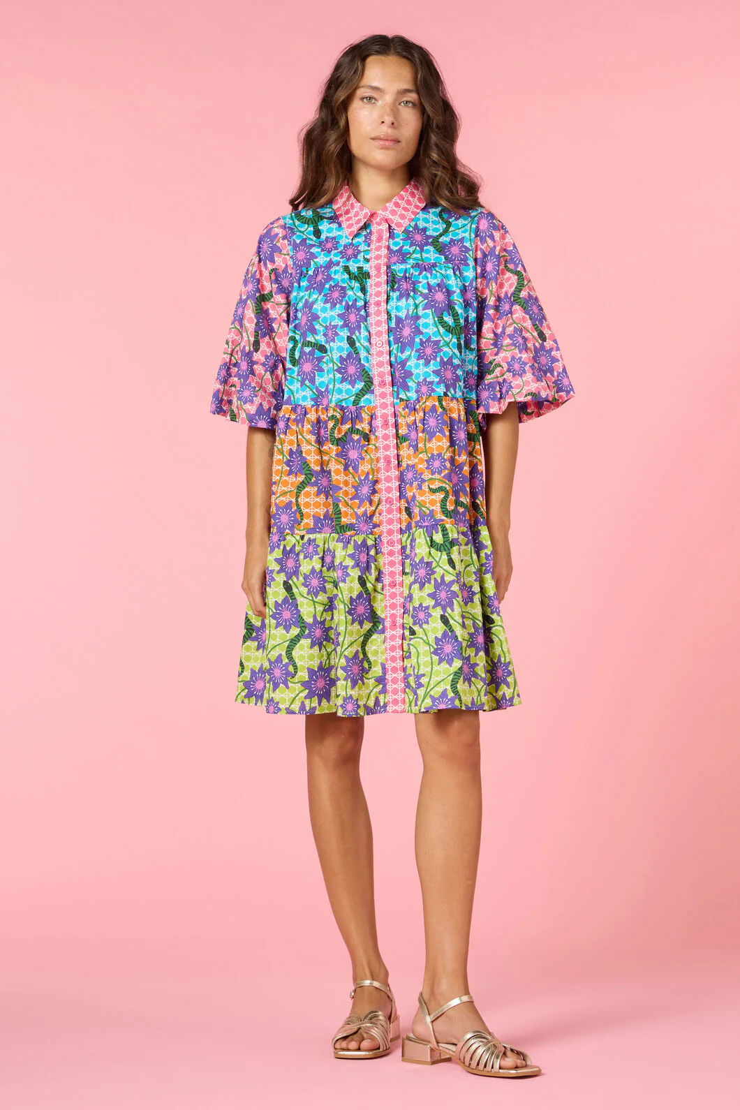 Serpent's Bloom Shirt Dress - Image 2