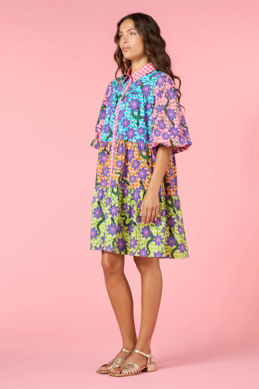 Serpent's Bloom Shirt Dress - Image 3