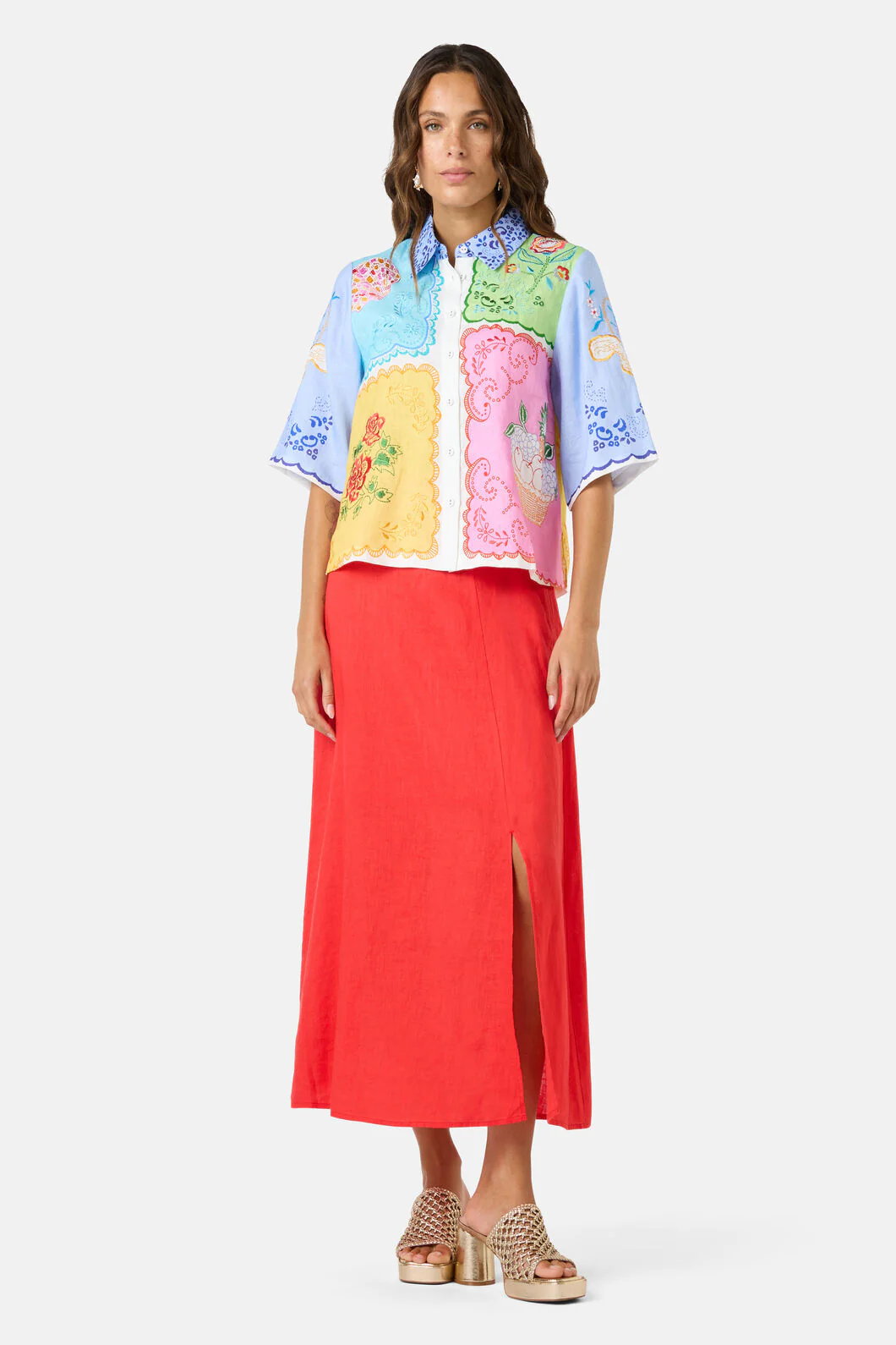 Short Stitch Patch Shirt - Image 2