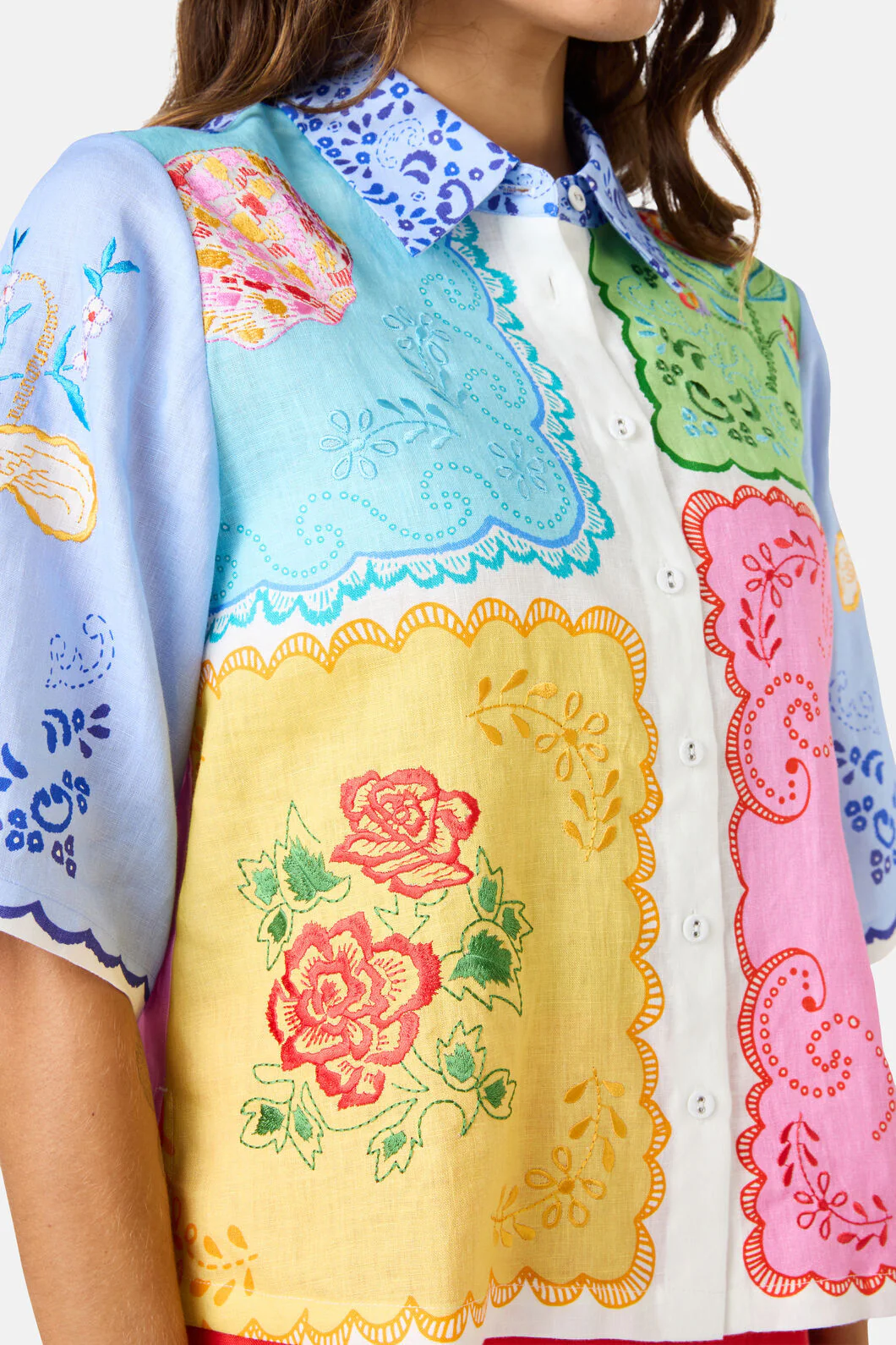 Short Stitch Patch Shirt - Image 5