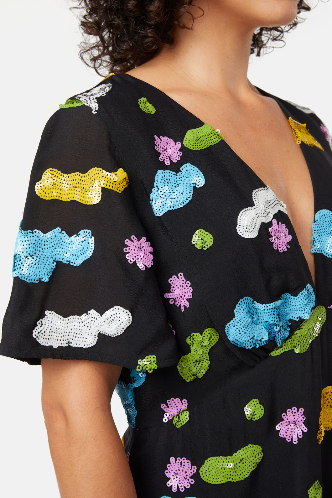 Skyscape Sequinned Dress - Image 5