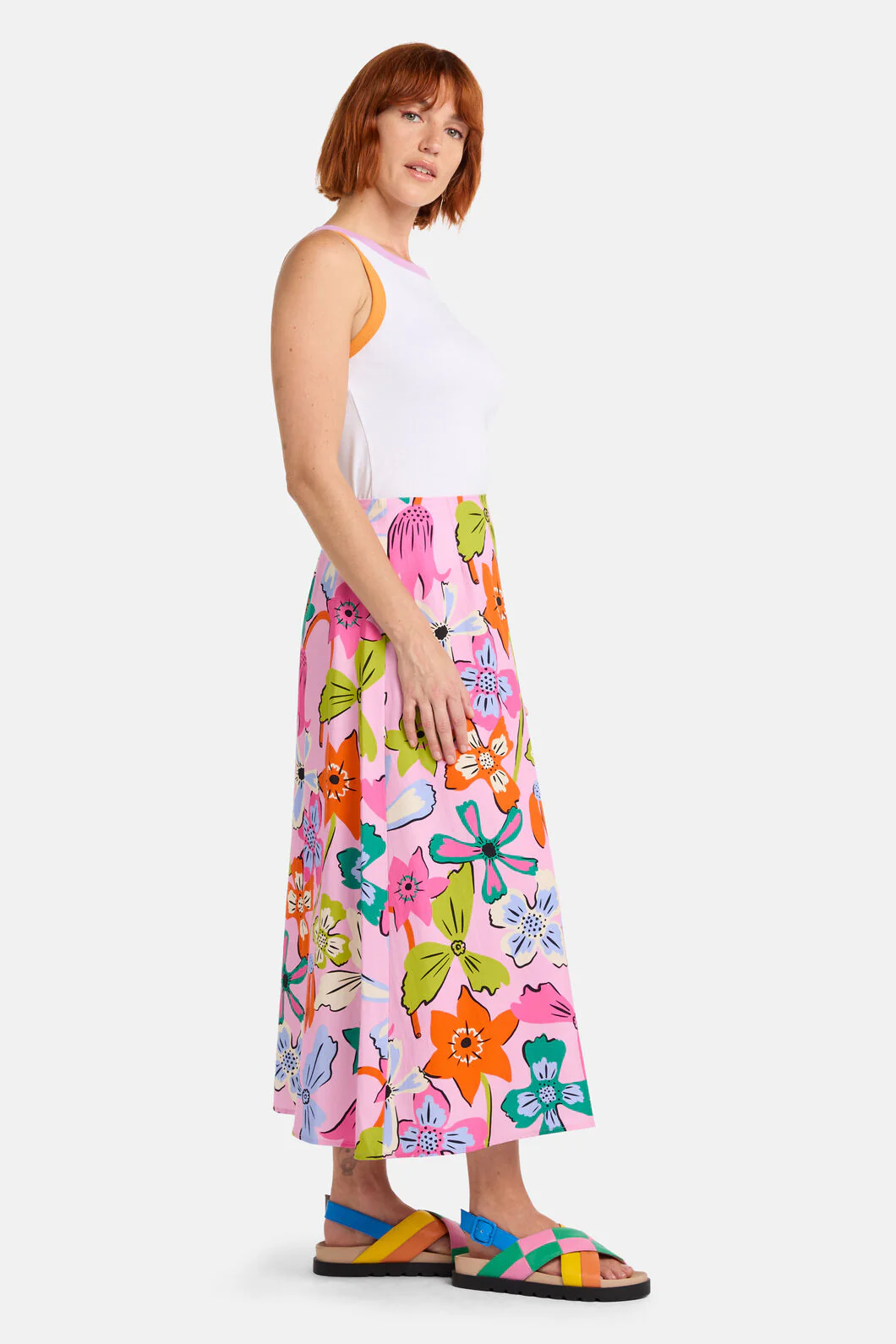Smell The Flowers Midi Skirt - Image 2