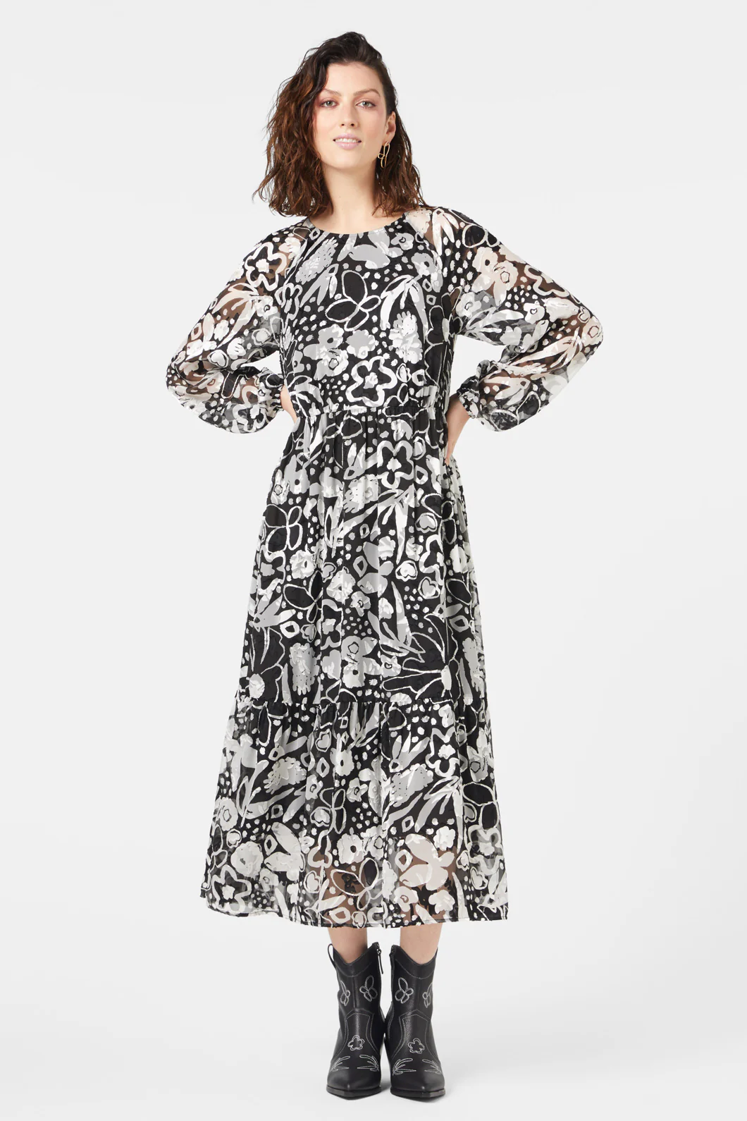 Snow Day Tiered Dress - Image 3