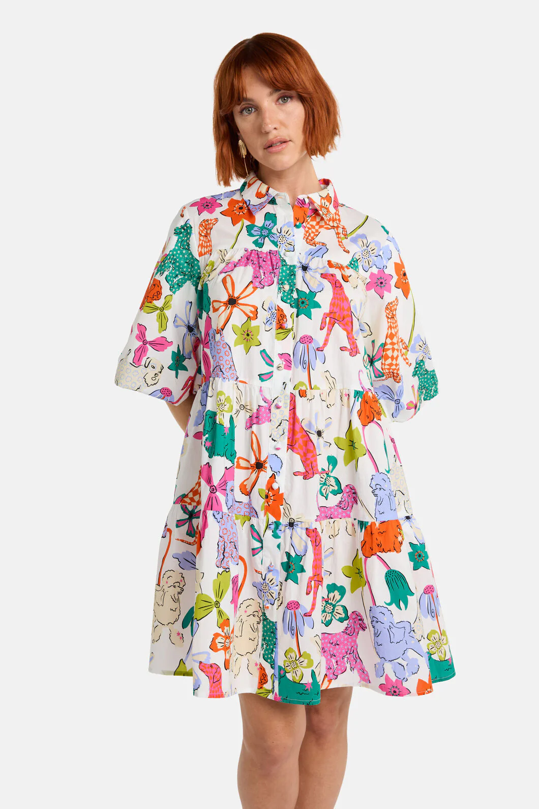 So Fetch Print Shirt Dress - Image 2