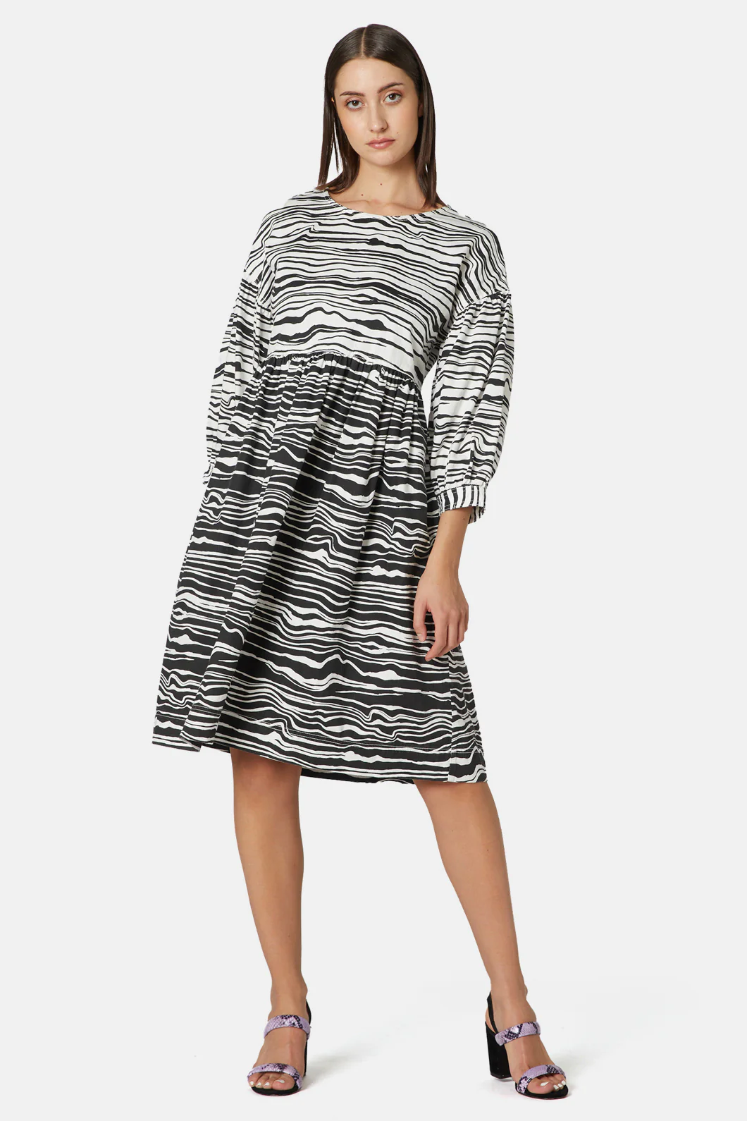 Soundwave Denim Dress - Image 2