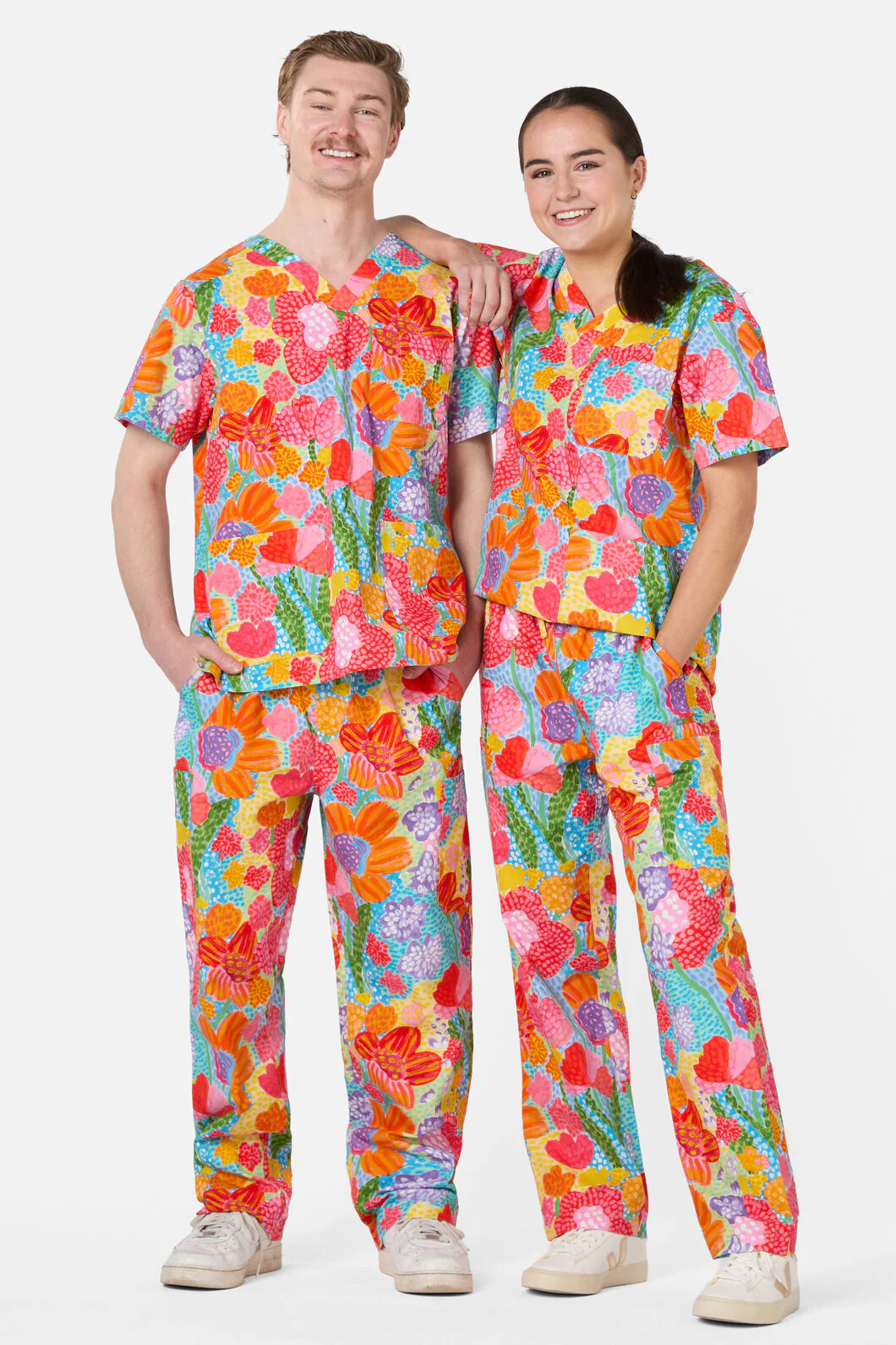 Spotted Flower Scrub Set - Image 2