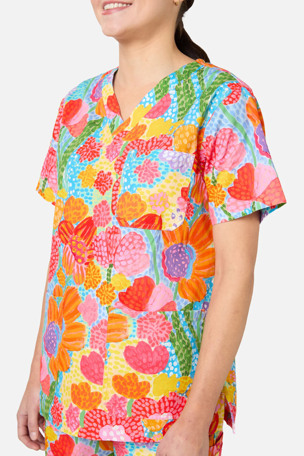 Spotted Flower Scrub Set - Image 7