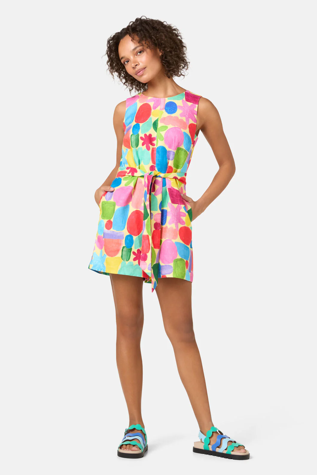 Stamp Your Feet Print Playsuit - Image 4