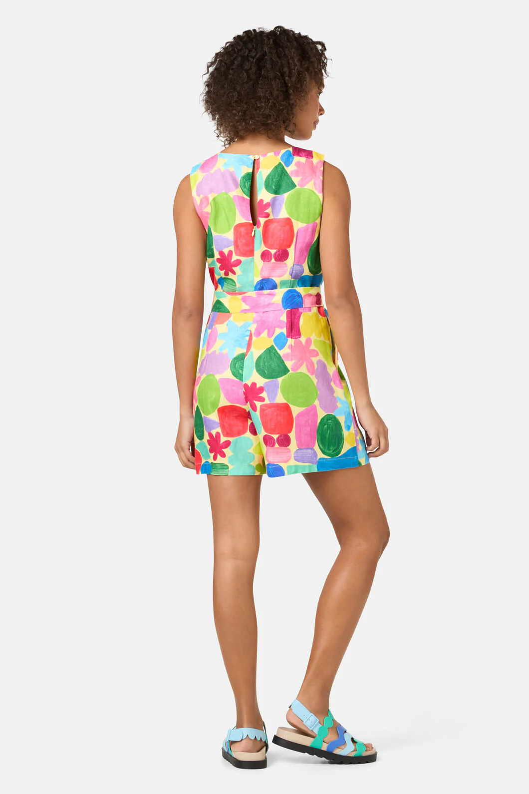 Stamp Your Feet Print Playsuit - Image 6