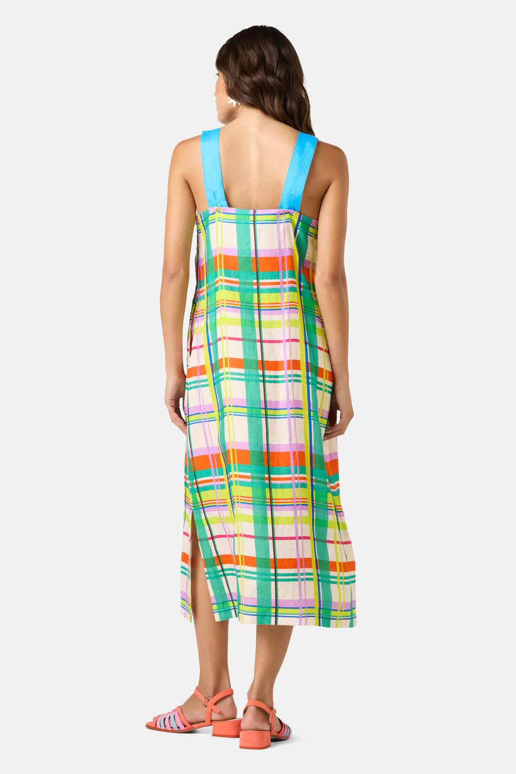 Stencil Garden Linen Dress - Image 3