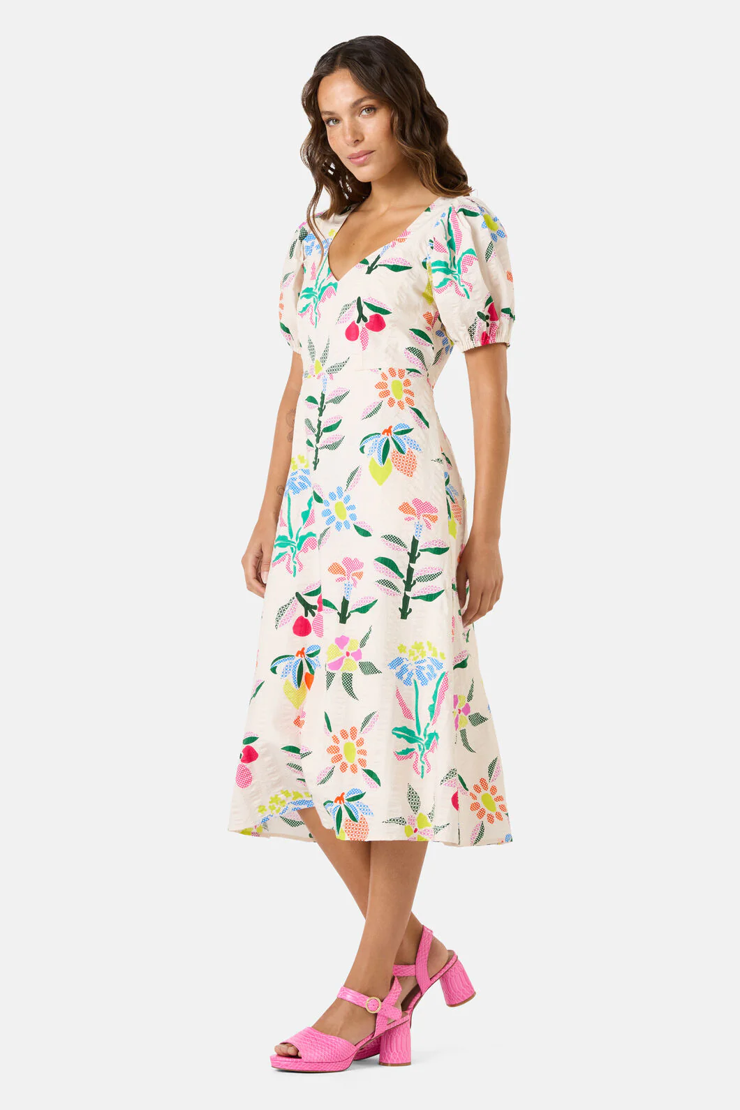 Stencil Garden Midi Dress - Image 2