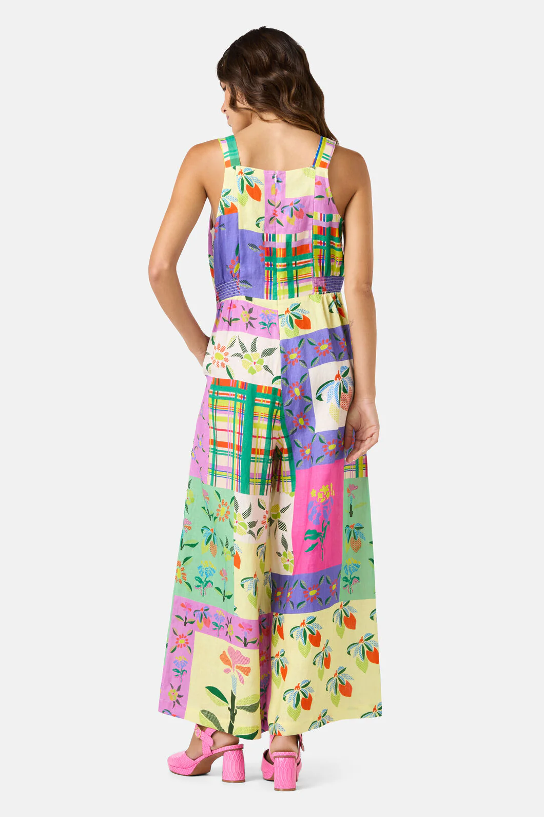 Stencil Garden Print Pantsuit - Image 4
