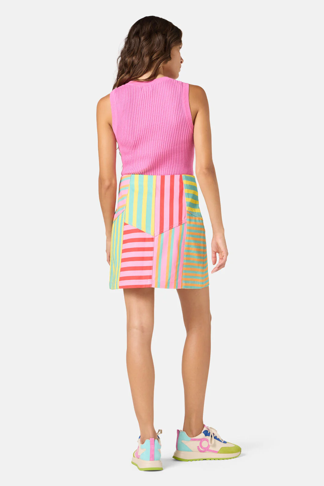 Stripe Lover Denim Skirt - Image 3