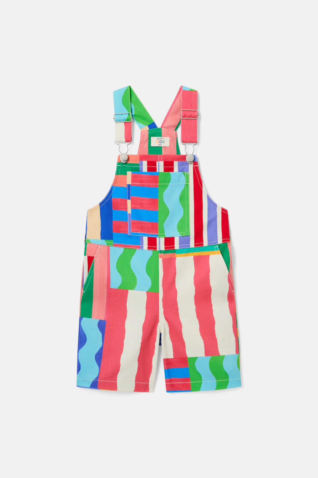 Stripe Mix Kids Overalls - Image 3