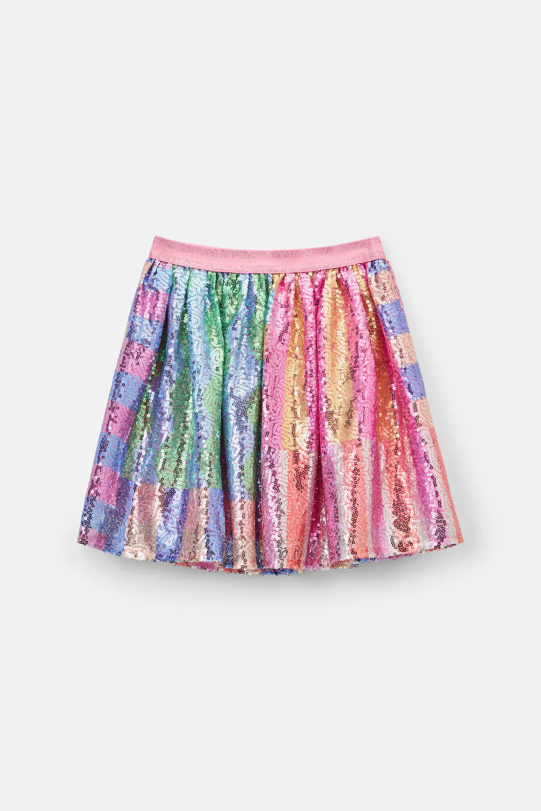 Stripe Mix Kids Sequins Skirt - Image 3