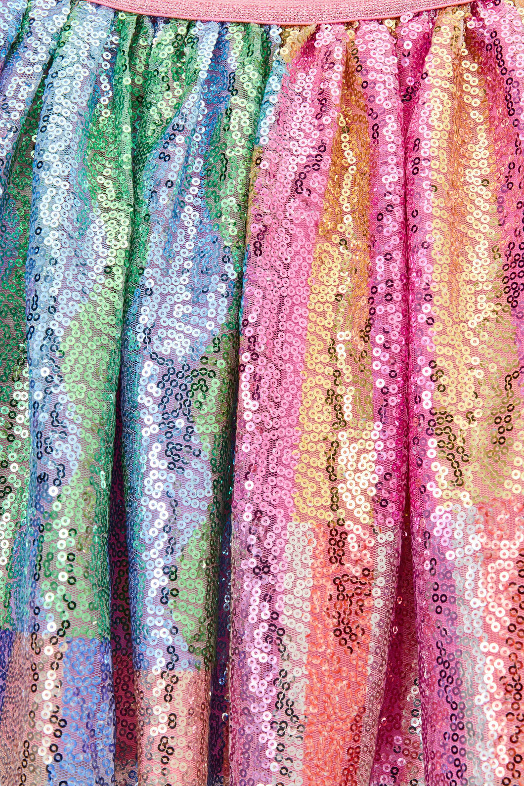 Stripe Mix Kids Sequins Skirt - Image 4