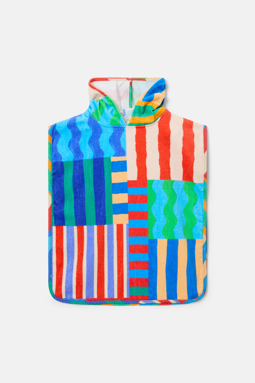 Stripe Mix Kids Swim Poncho - Image 2