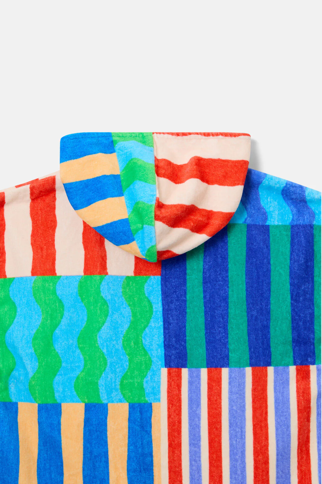 Stripe Mix Kids Swim Poncho - Image 3
