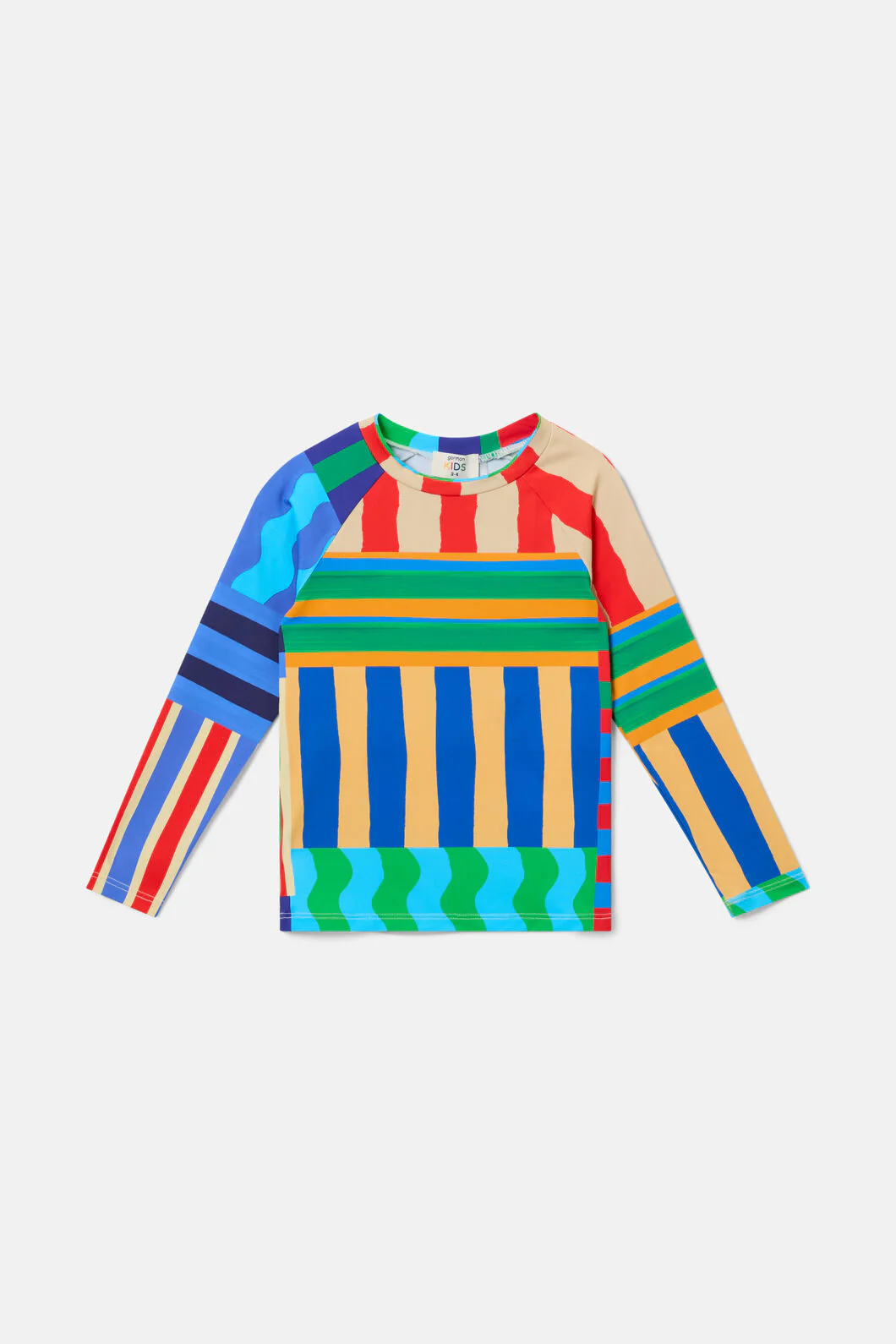 Stripe Mix Kids Swim Top - Image 2