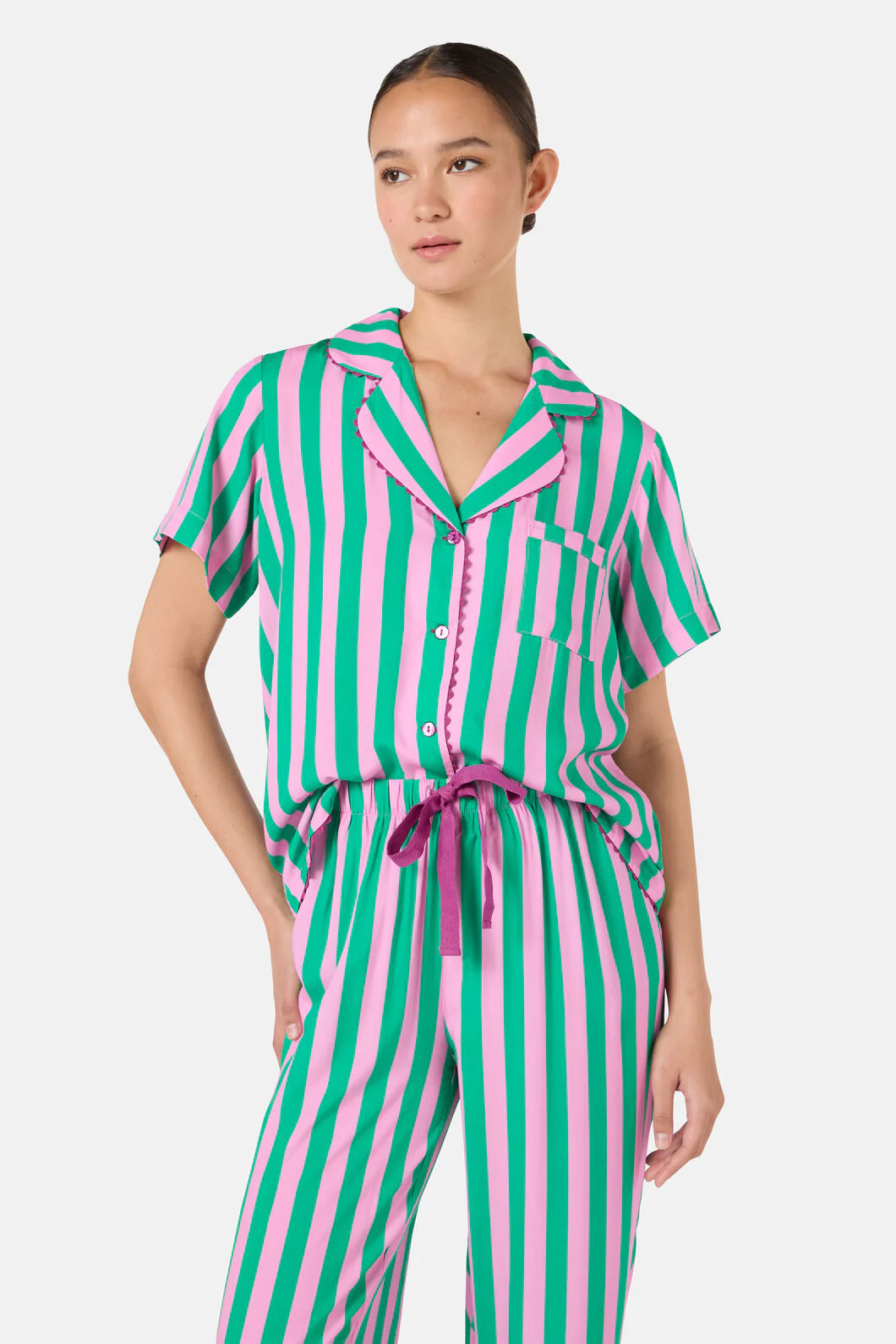 Stripe PJ Pants Set - Image 5