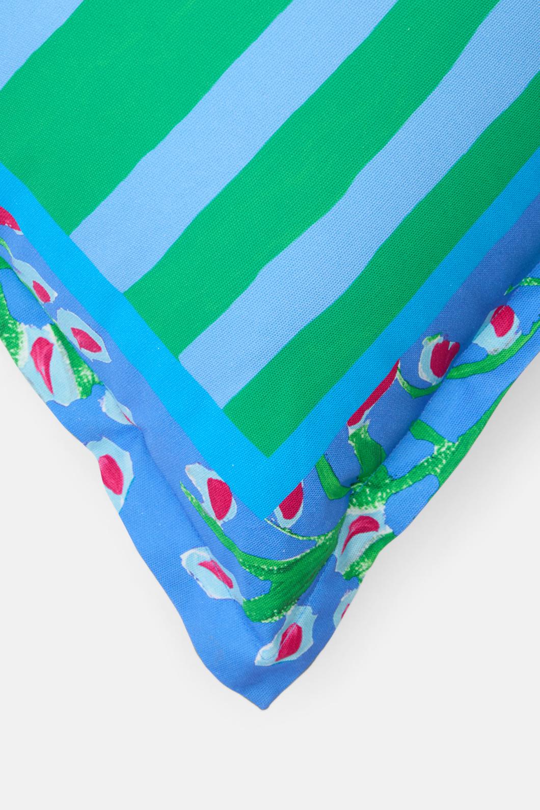 Striped Square Cushion - Image 4