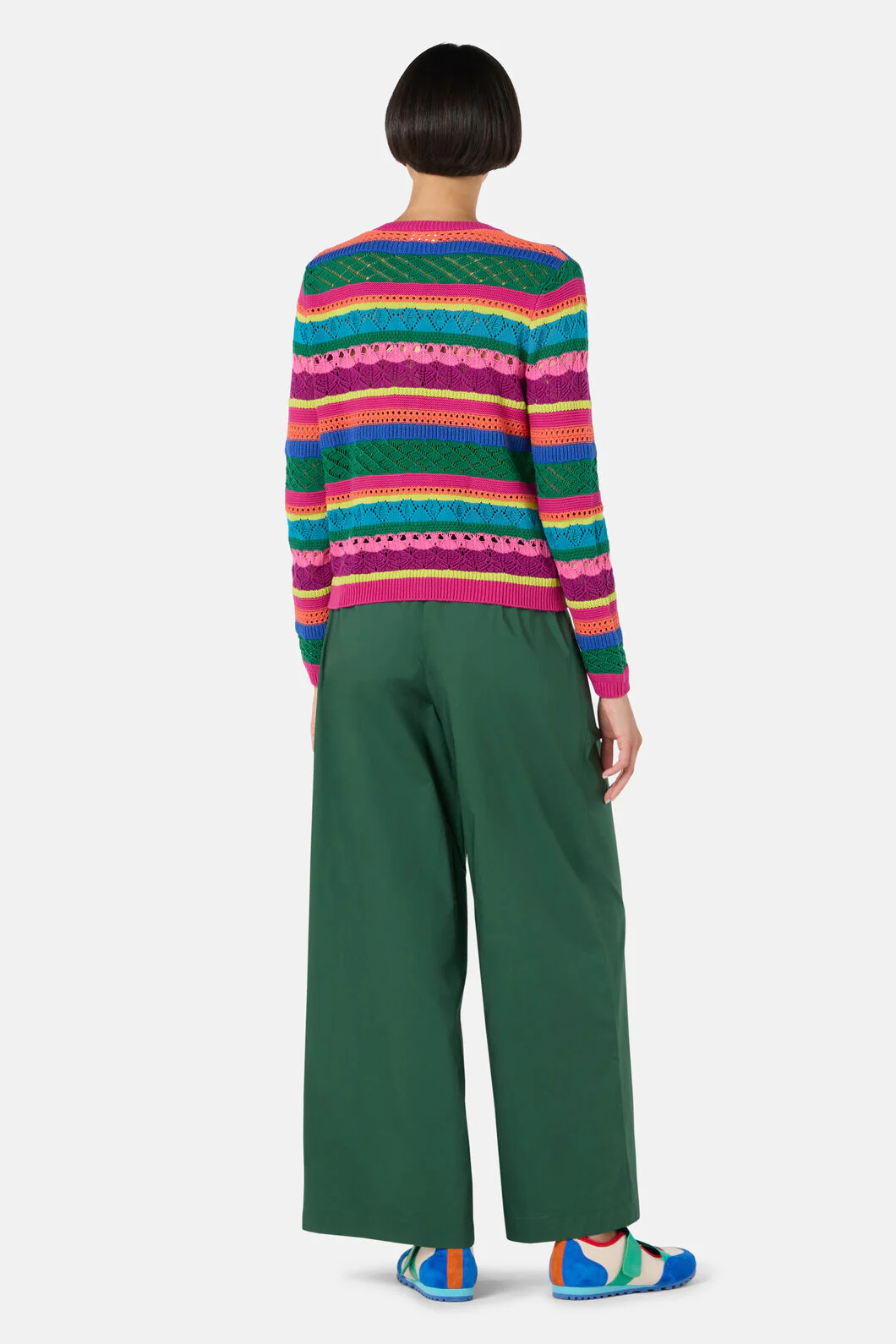 Stripetastic Cotton Cardigan - Image 4