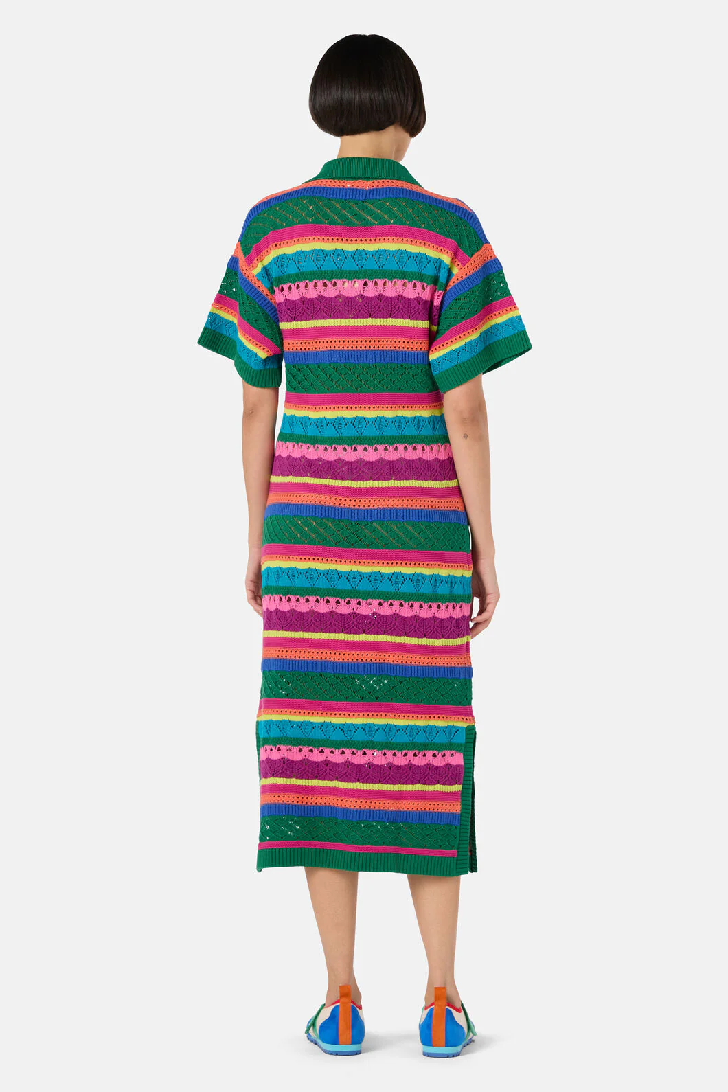Stripetastic Cotton Knit Dress - Image 5