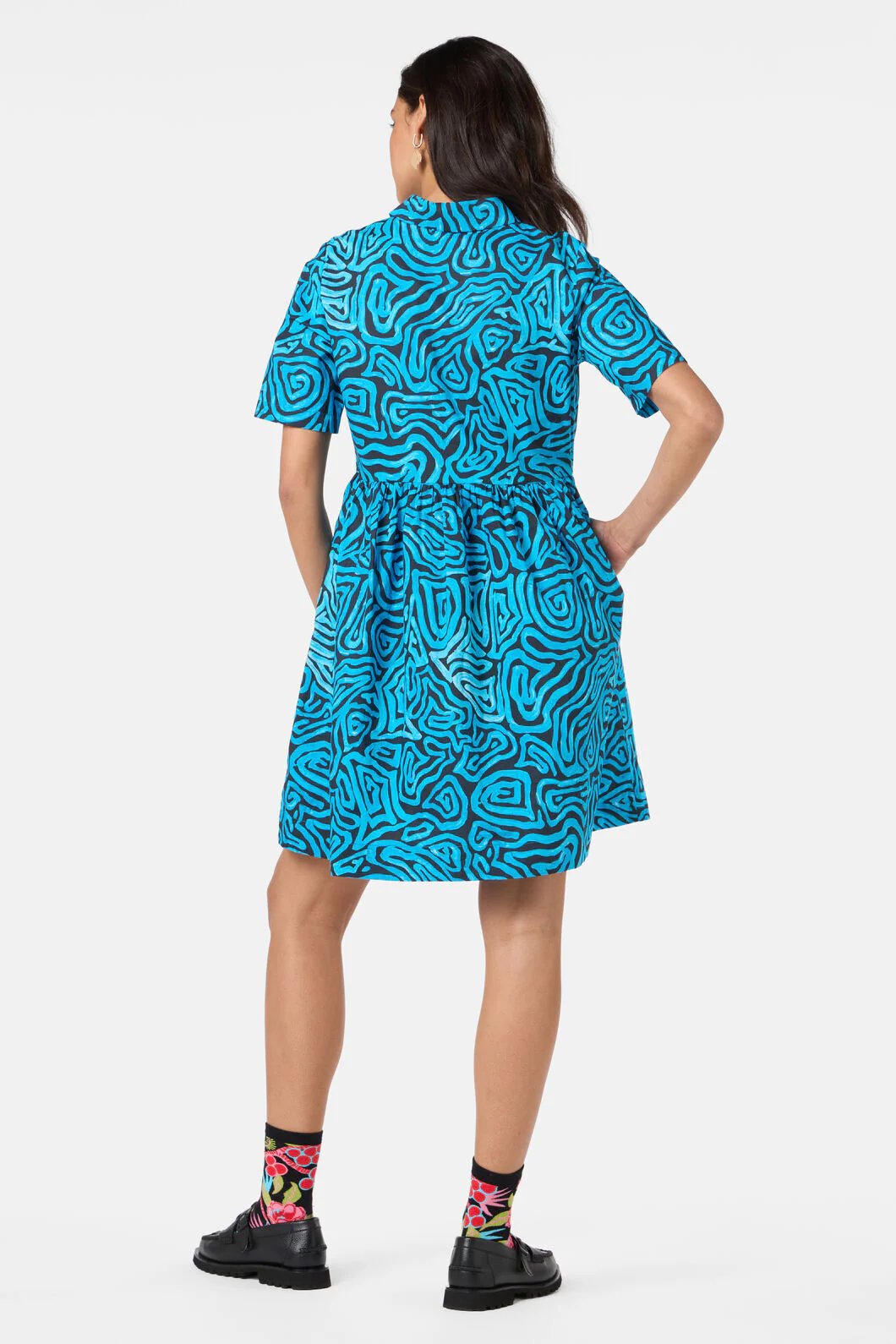Swirl Harvest Shirt Dress - Image 5
