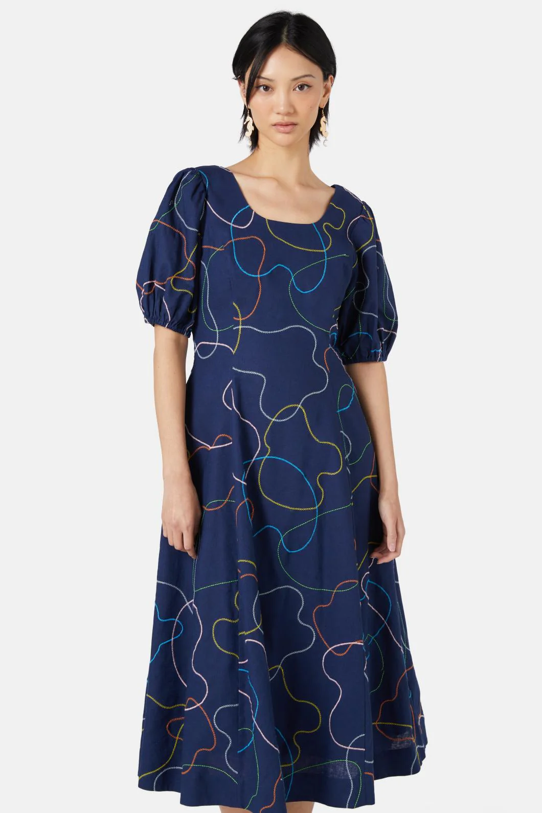 Taking A Trip Embroidered Dress - Image 2