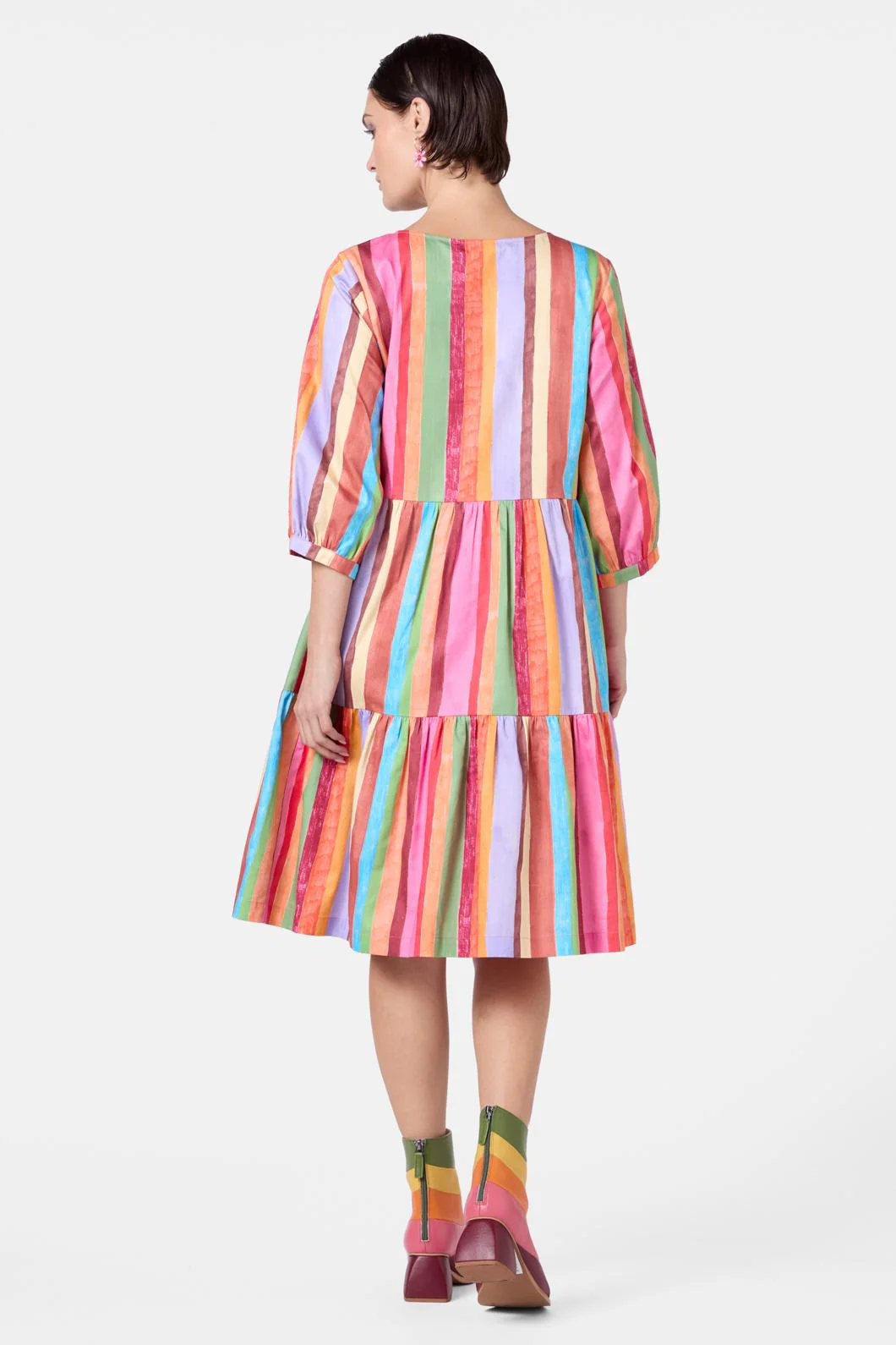 Technicolour Smock Dress - Image 4