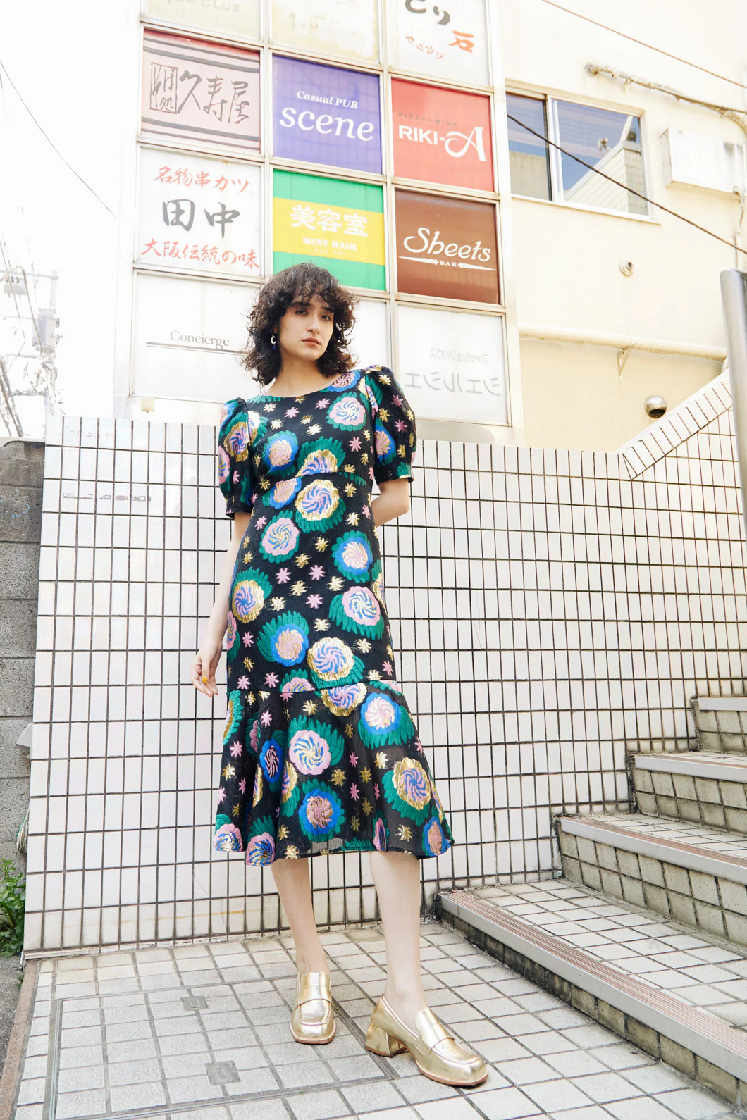 The Comet Jacquard Dress - Image 4