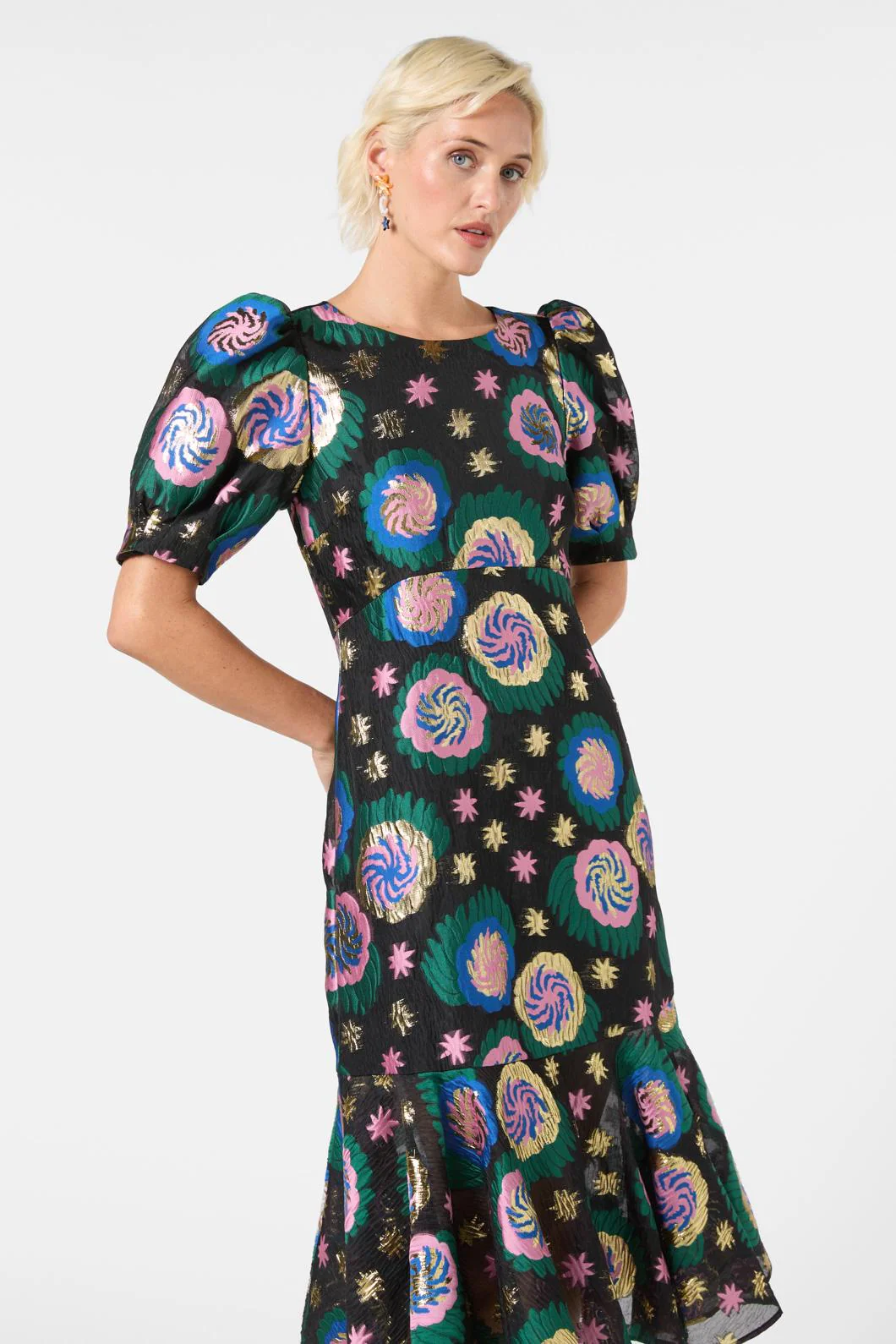 The Comet Jacquard Dress - Image 5