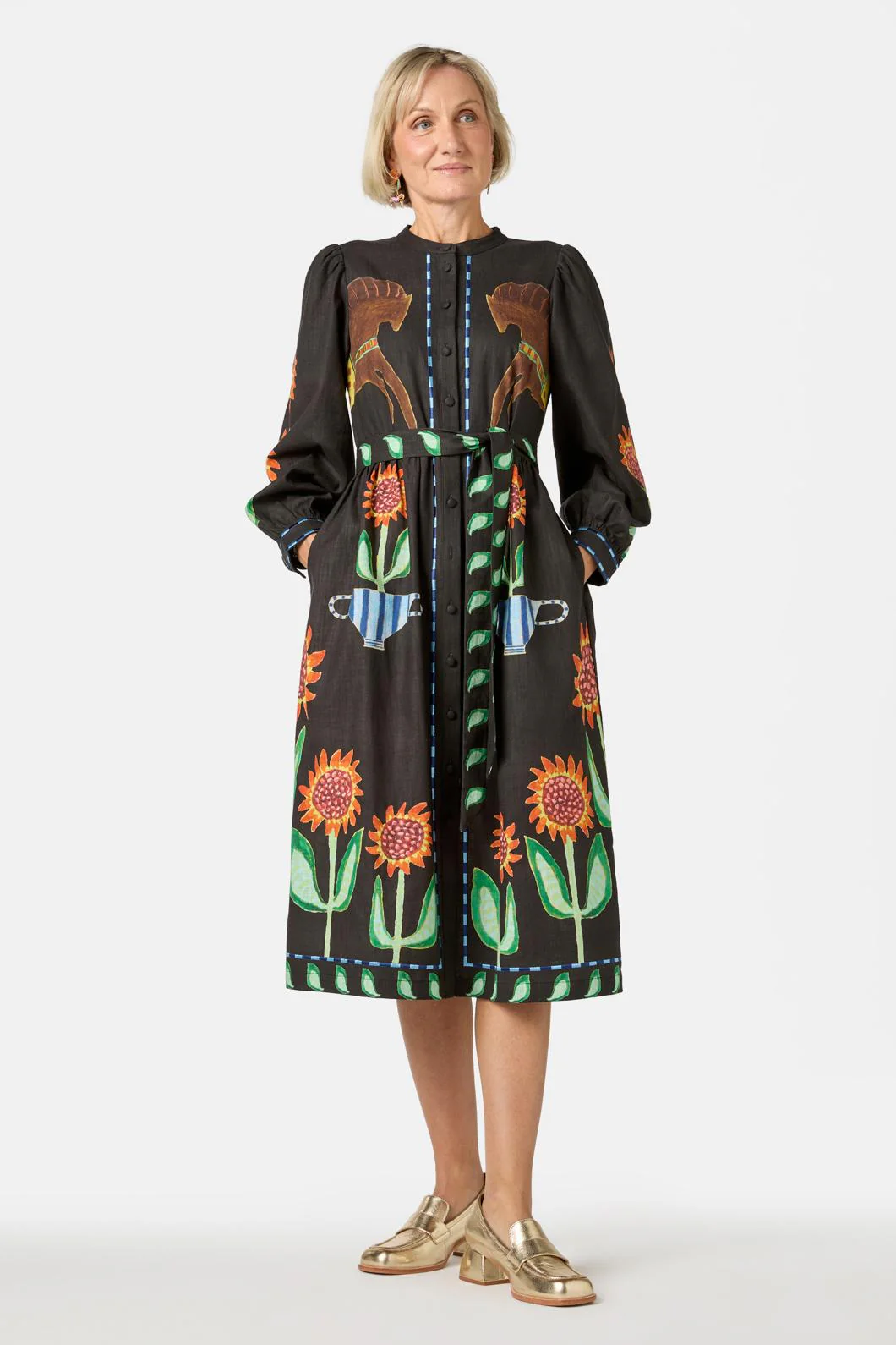 The Horses Midi Dress - Image 4