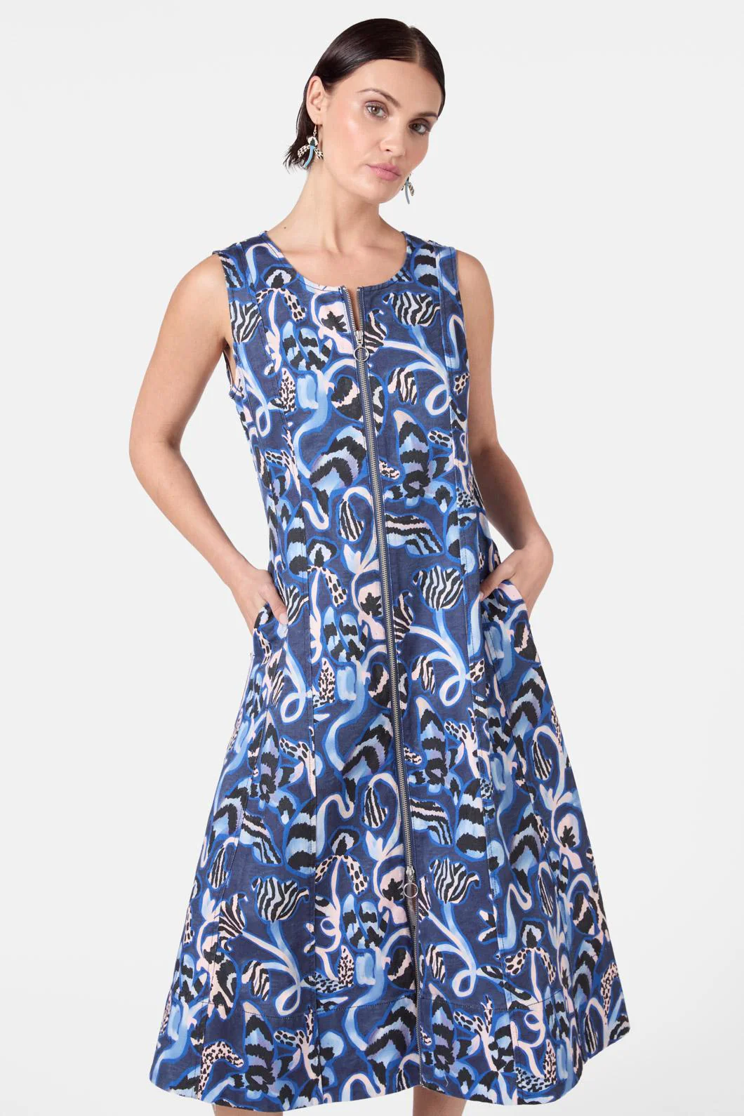 The Vines Denim Dress - Image 2