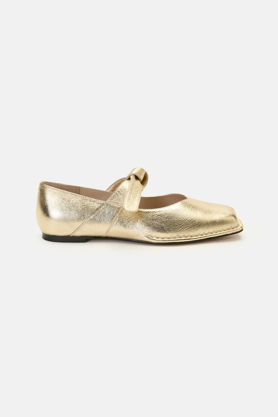 Tie Up Flat - Gold - Image 2