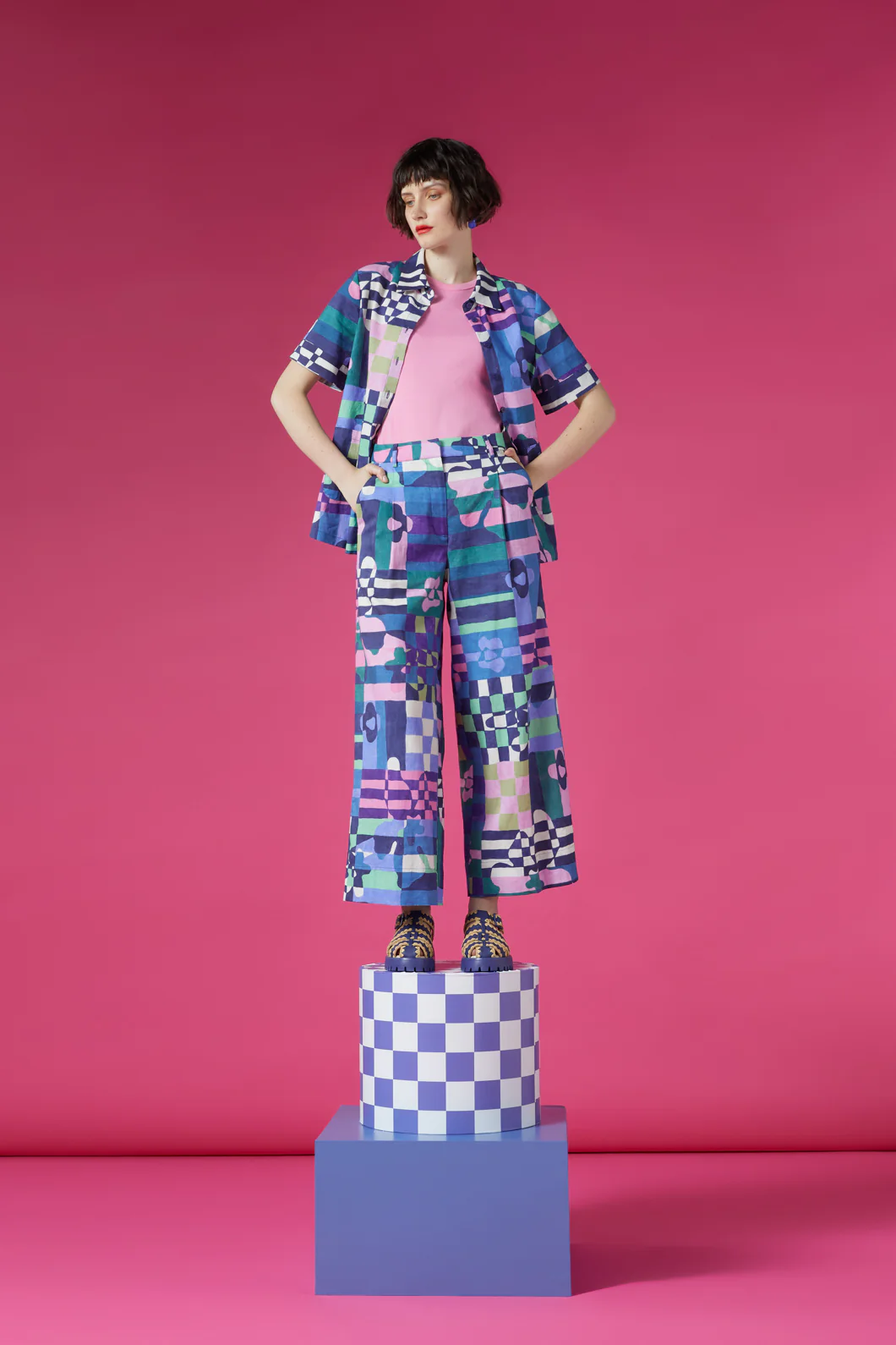 Tropic Check Skort - Image 2