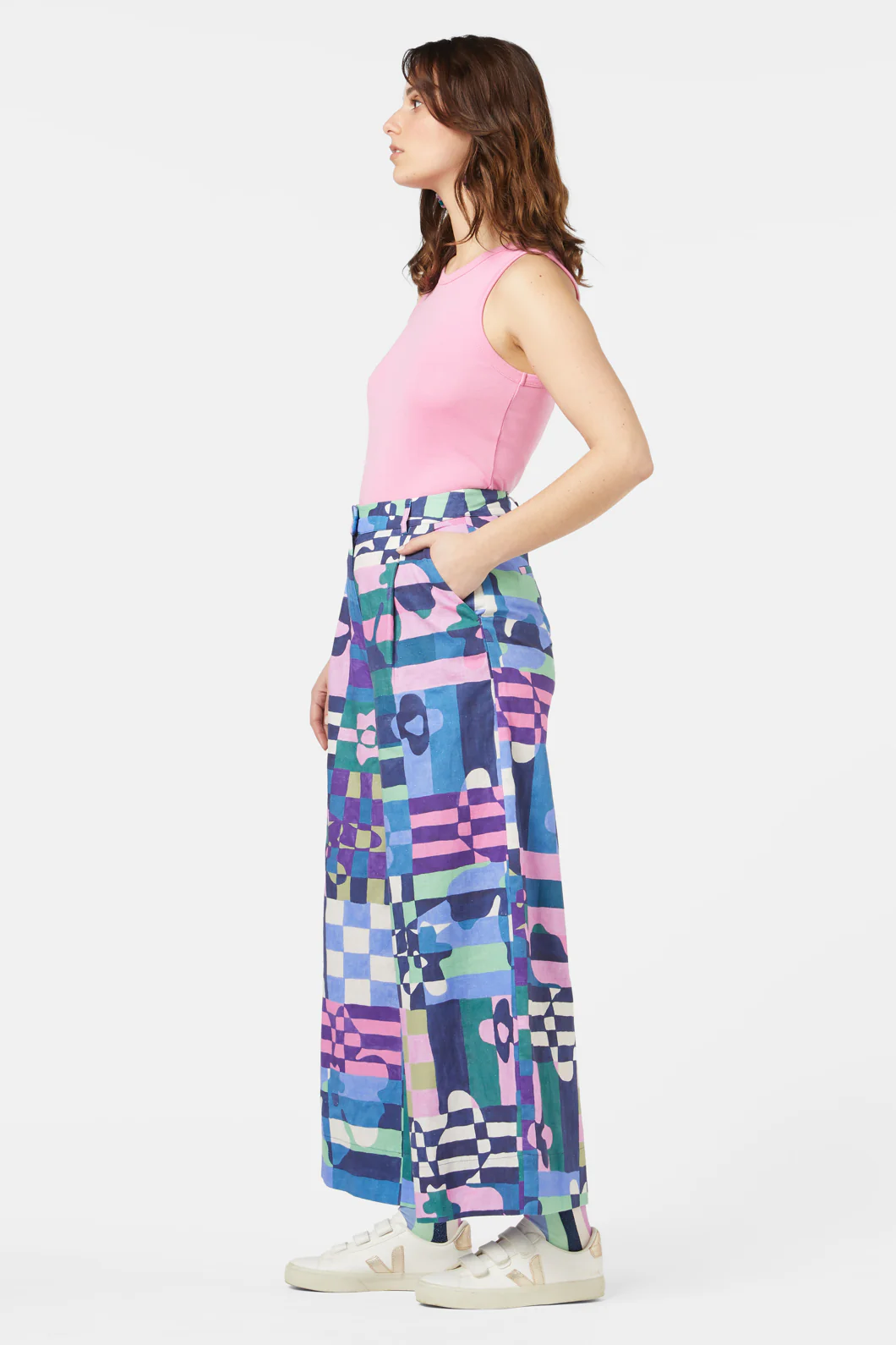 Tropic Check Skort - Image 4