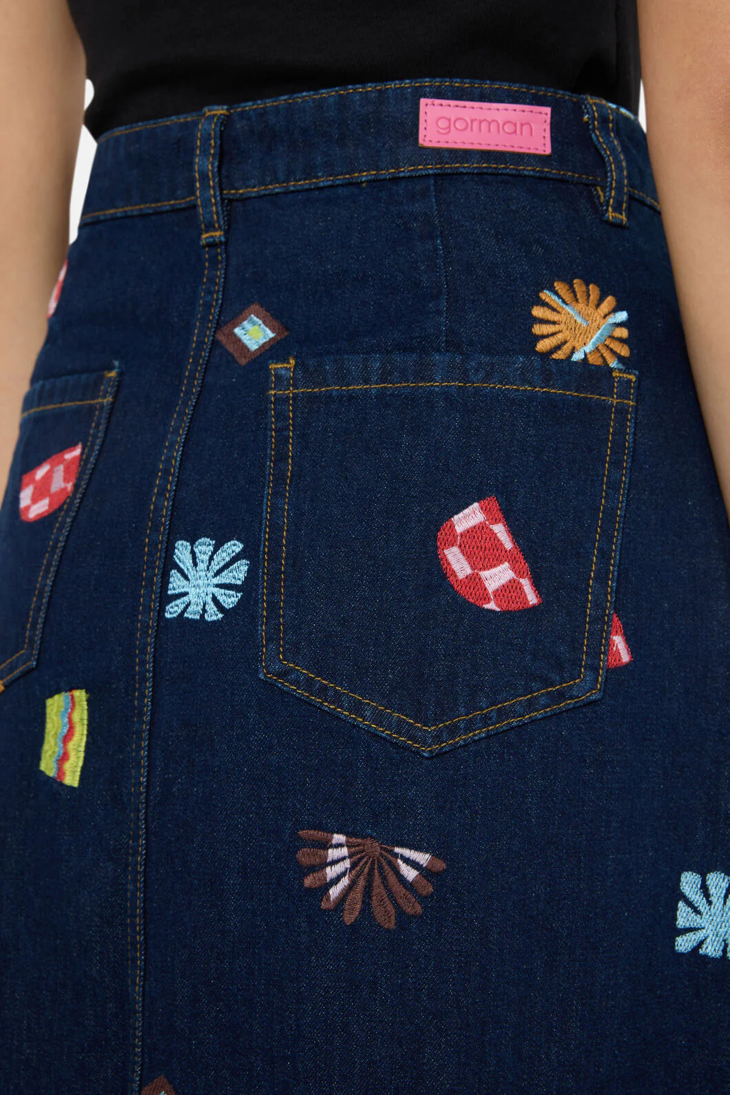 Tropic Pop Denim Skirt - Image 6