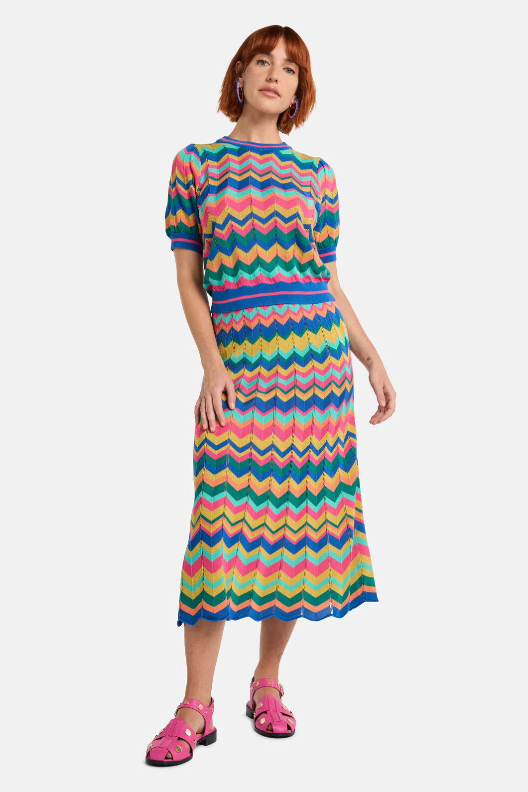 Tropic Zigzag Knit Top - Image 3