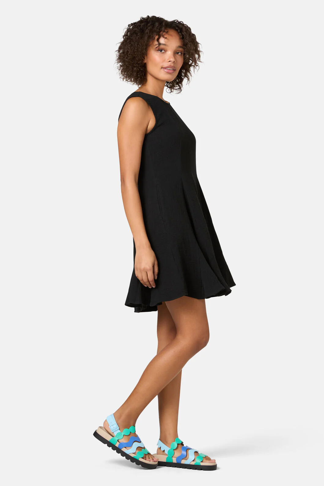 Twirlsuit Waffle Mini Dress - Image 4