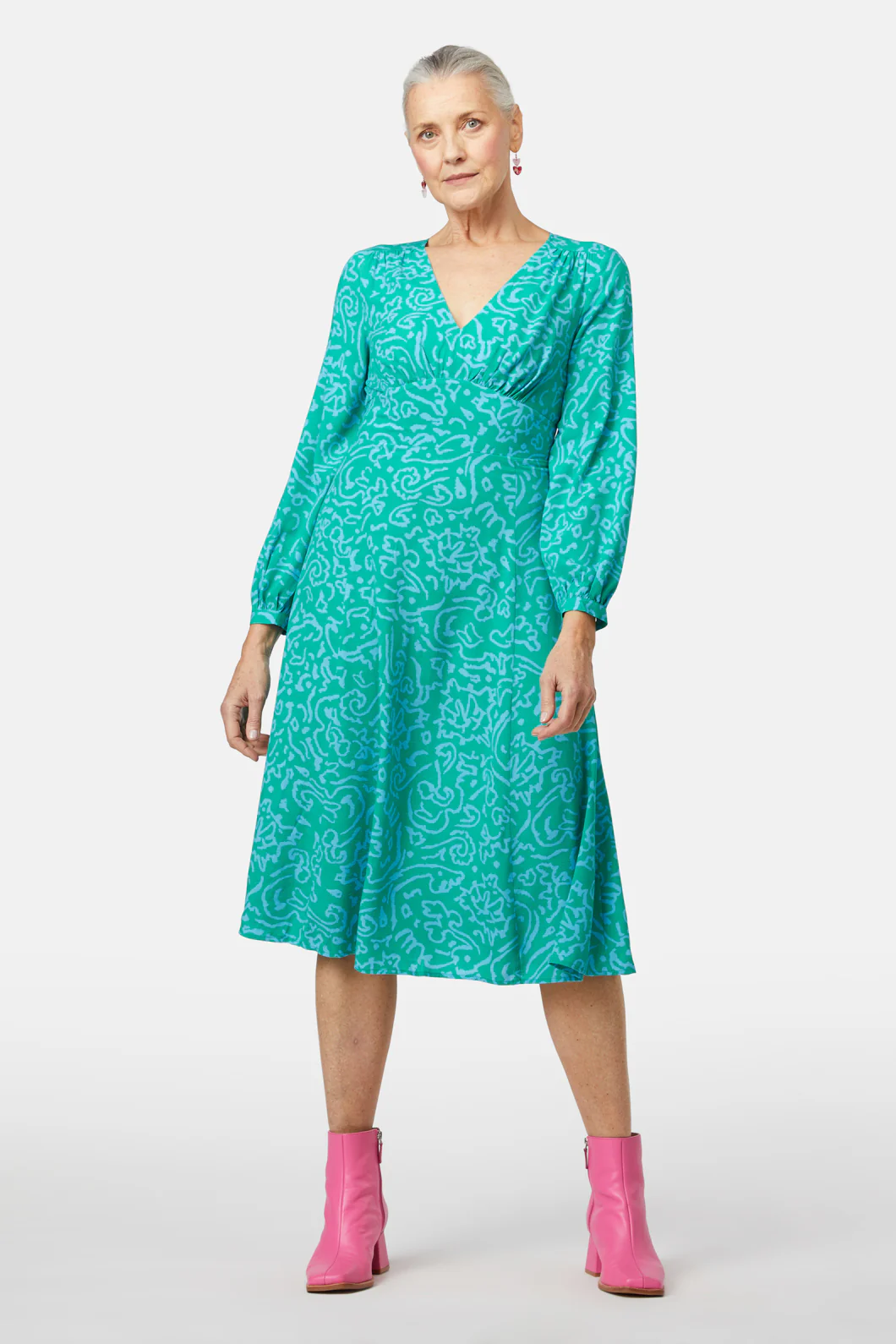 Vase Details Dress - Image 2