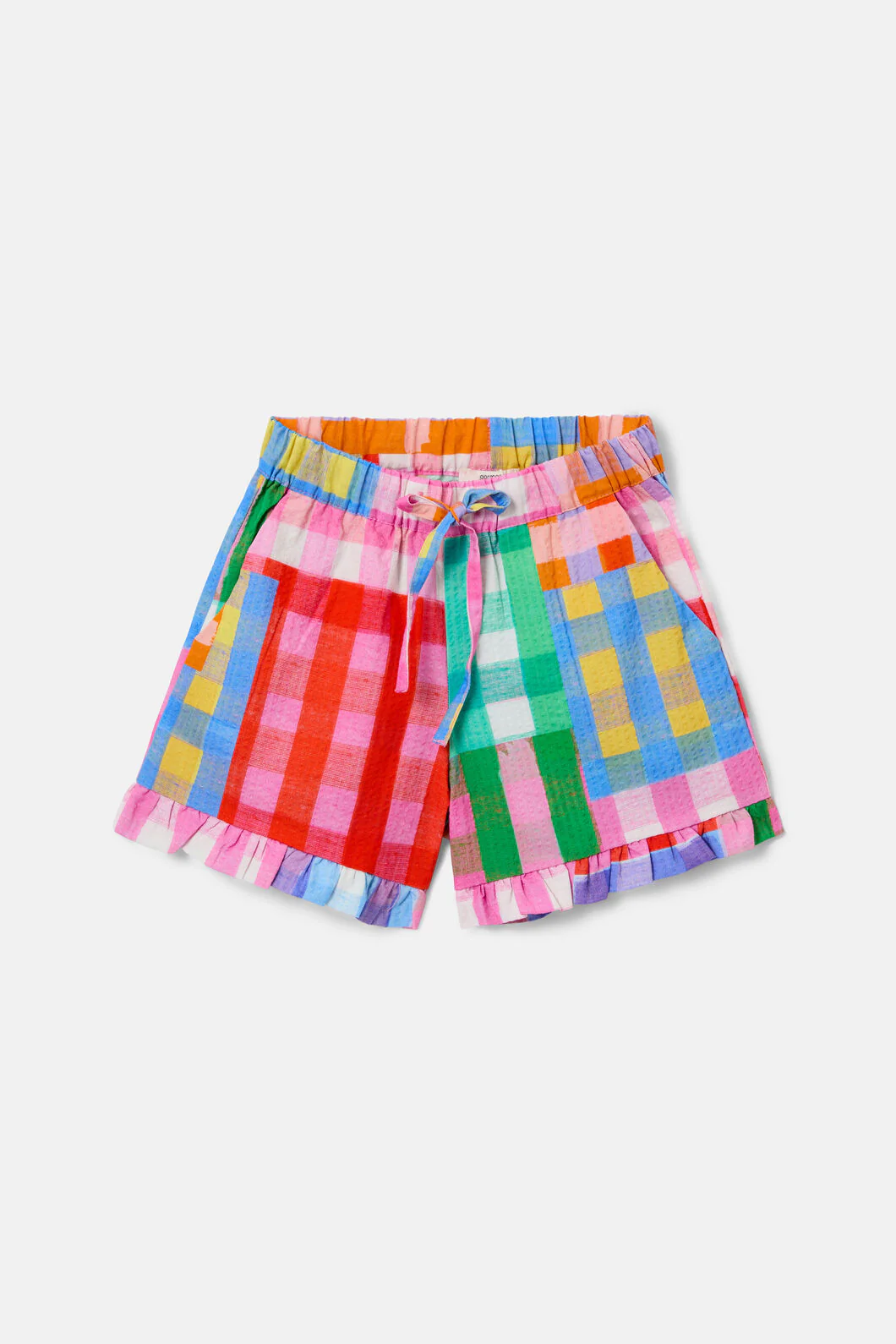 Vichy Check Kids Frill Shorts - Image 2
