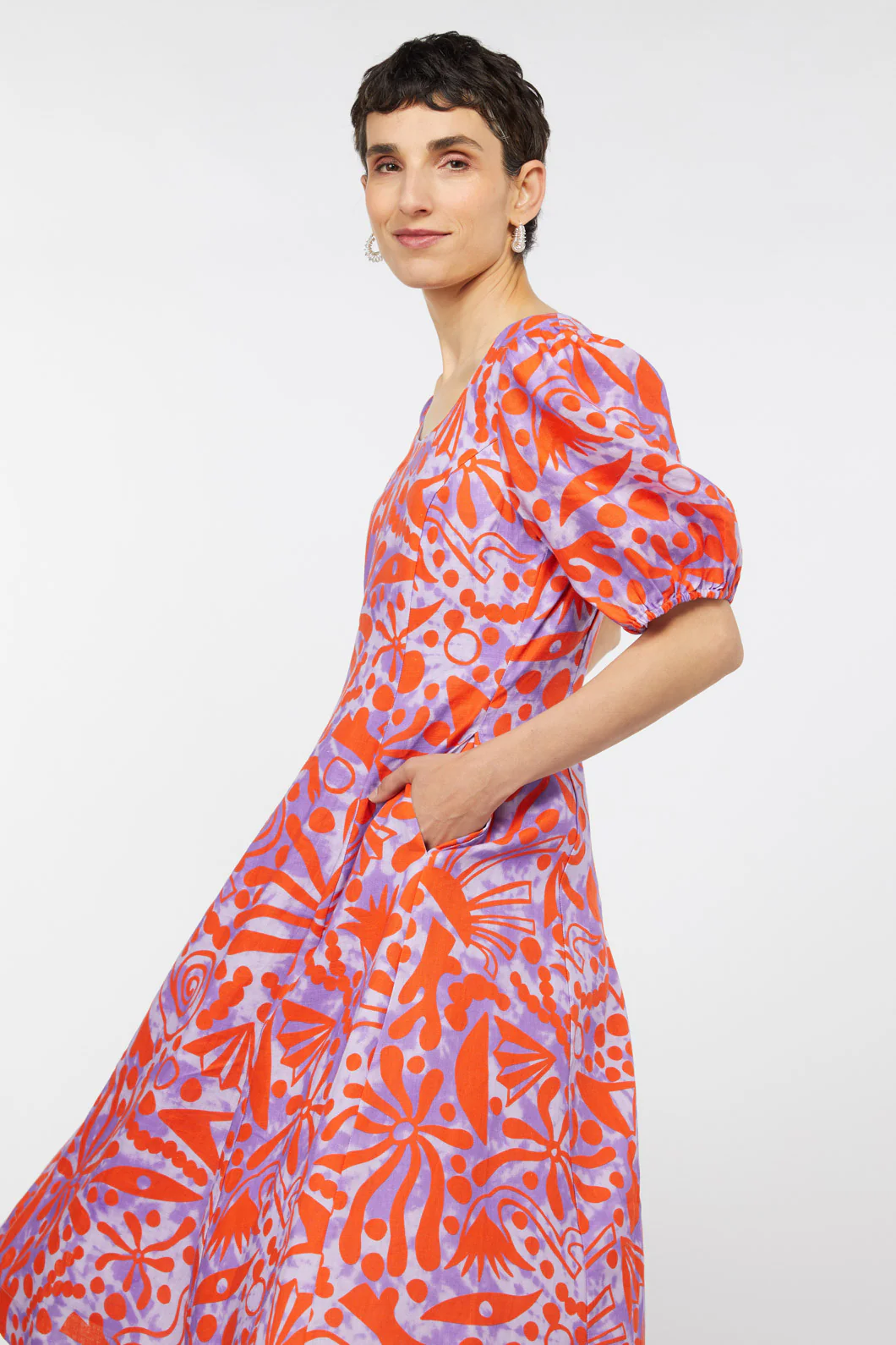 Volcano Linen Dress - Image 2