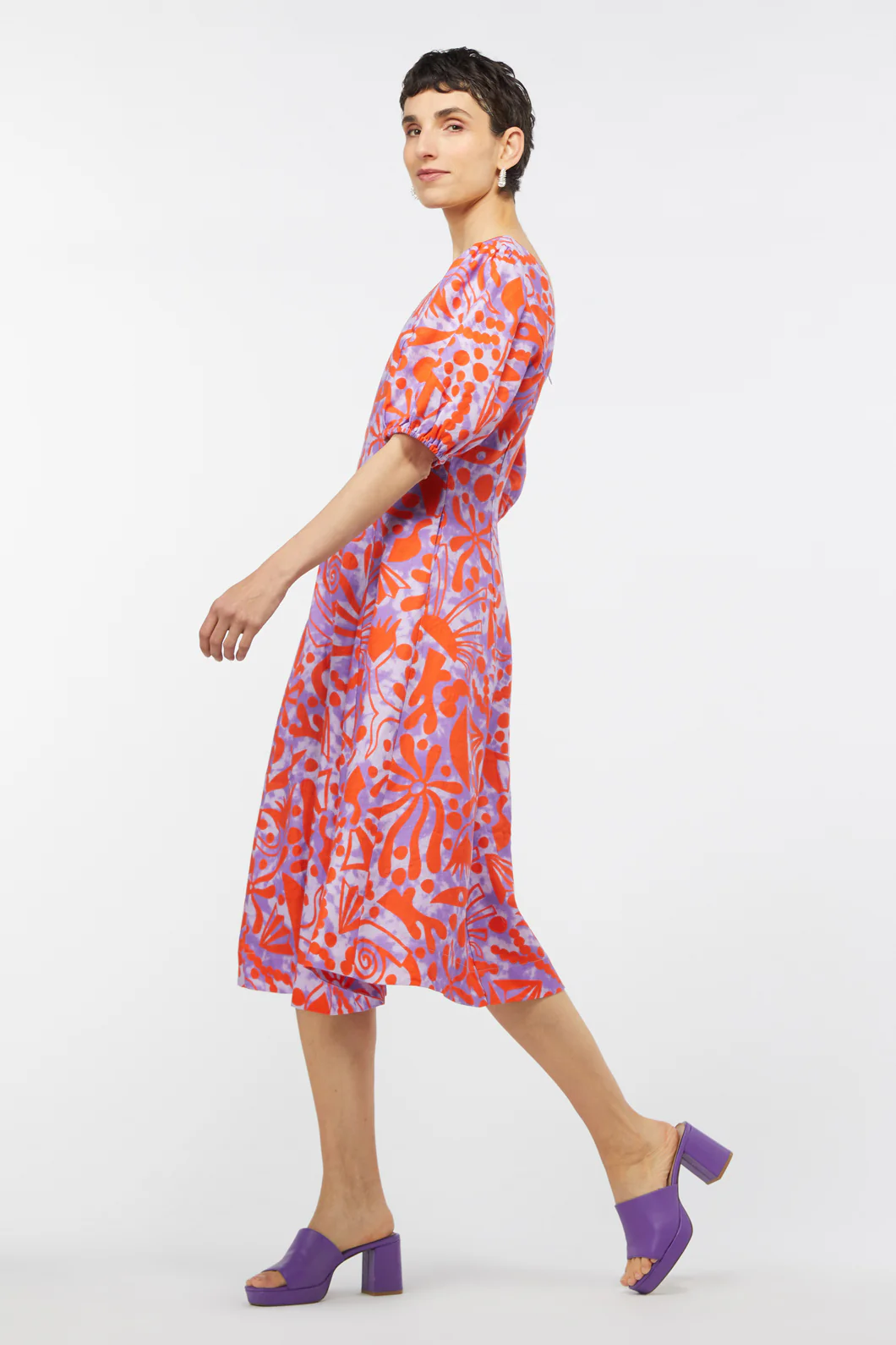 Volcano Linen Dress - Image 3