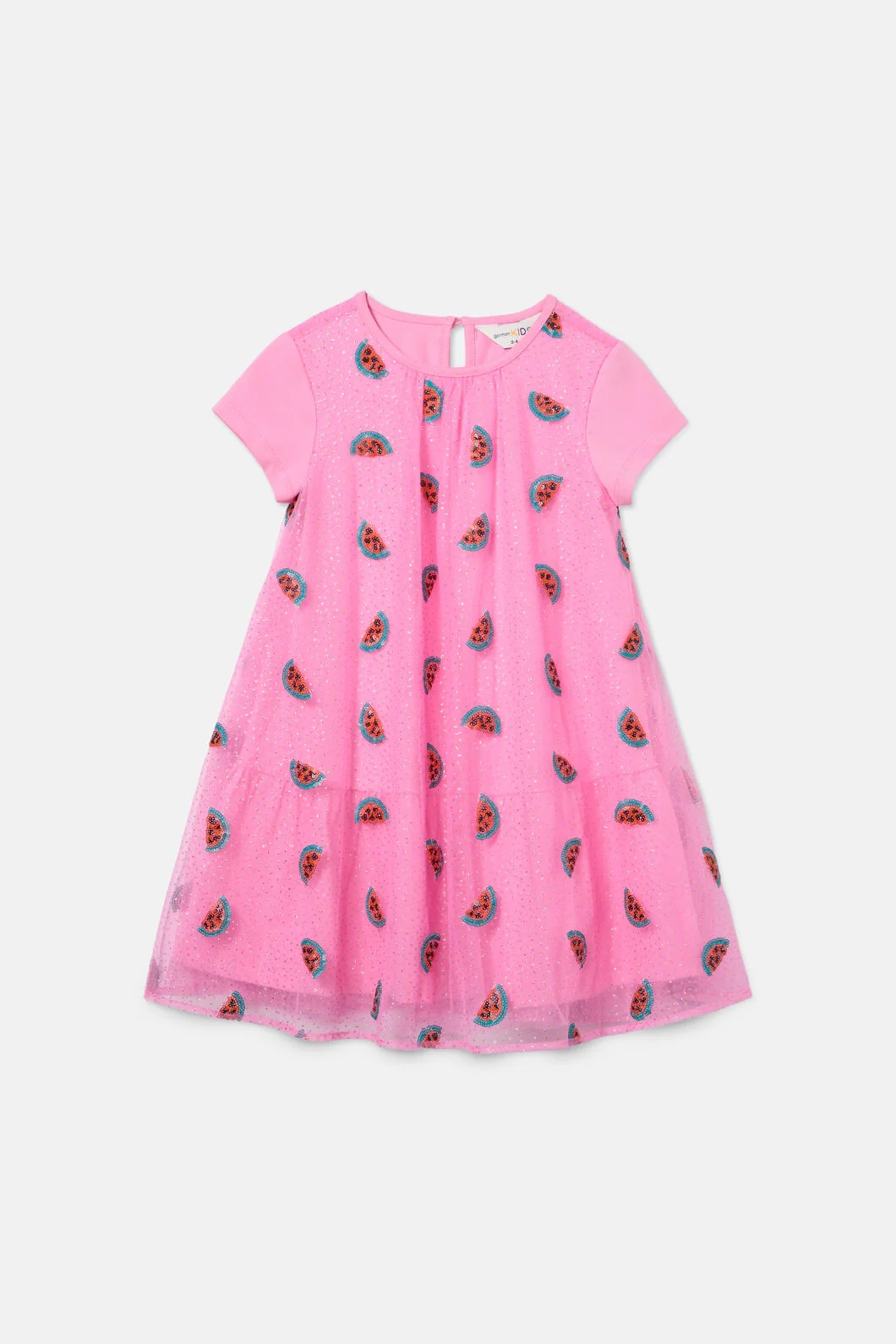 Watermelon Sequin Kids Dress - Image 5