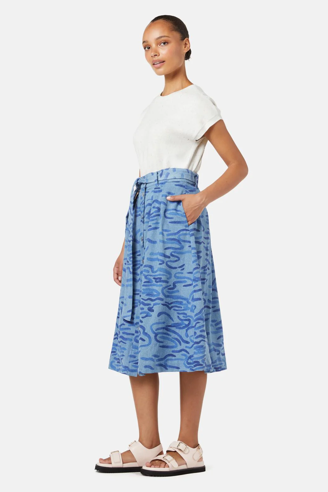Wave After Wave Midi Skirt - Image 2