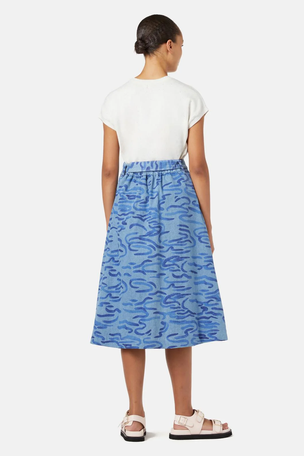 Wave After Wave Midi Skirt - Image 3